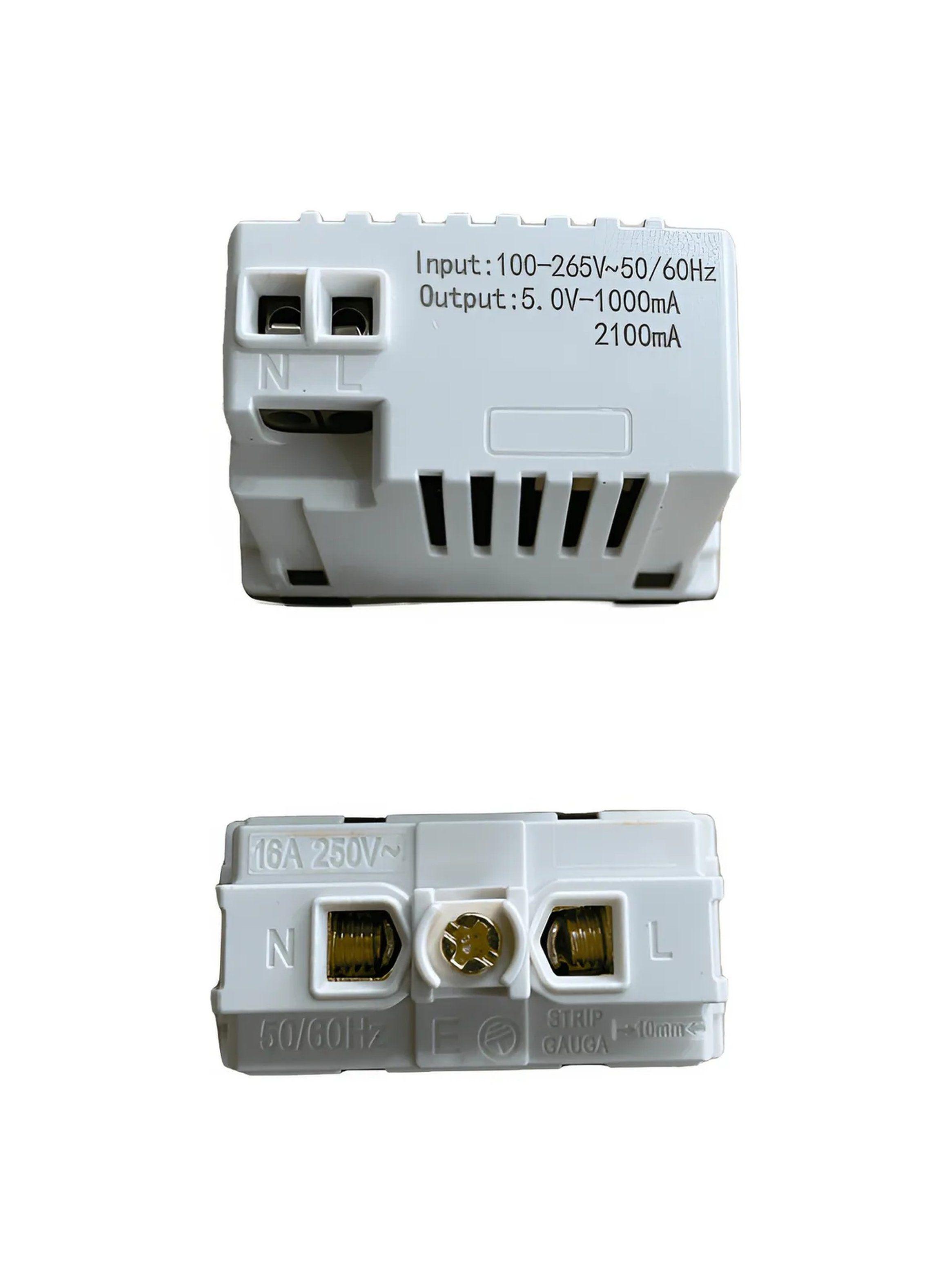 Enchufe de Pared con Puertos USB Tipo-C y Tipo-A Negro-4