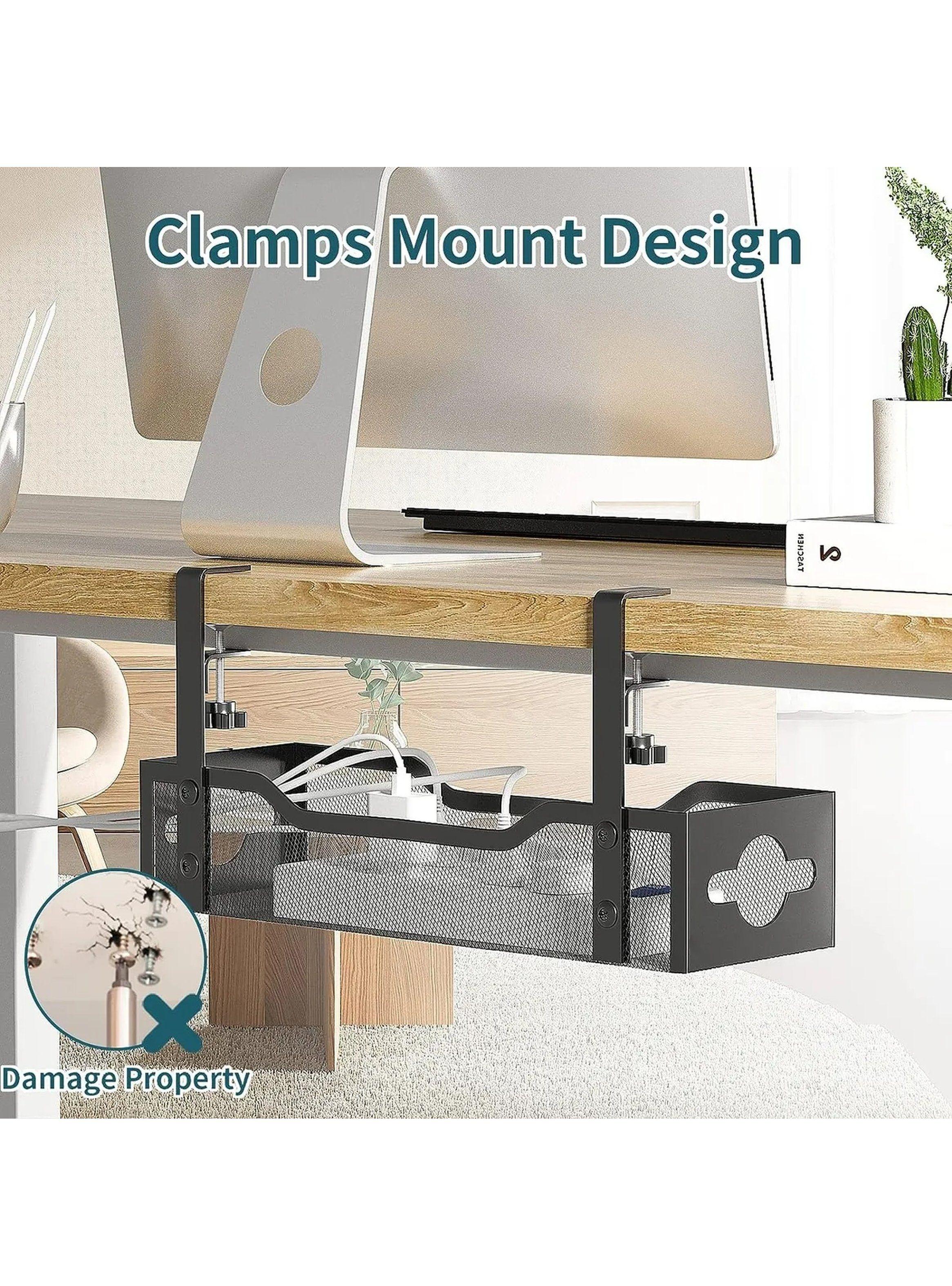 Organizador de Cables Metálico Ajustable 34cm Negro-6