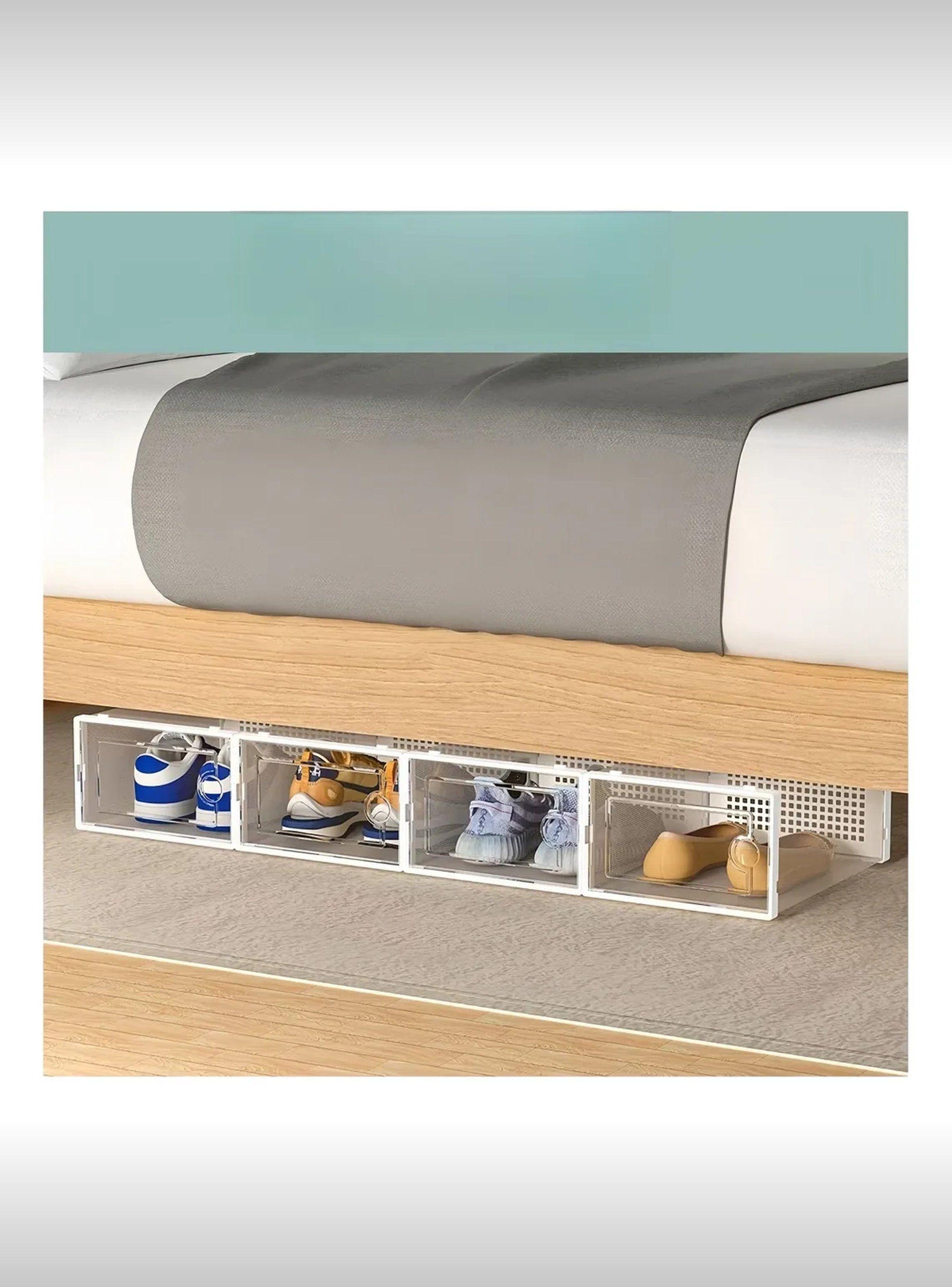 Caja Organizadora para Zapatos de Plástico Transparente 33x23x14 cm 4 Piezas-4