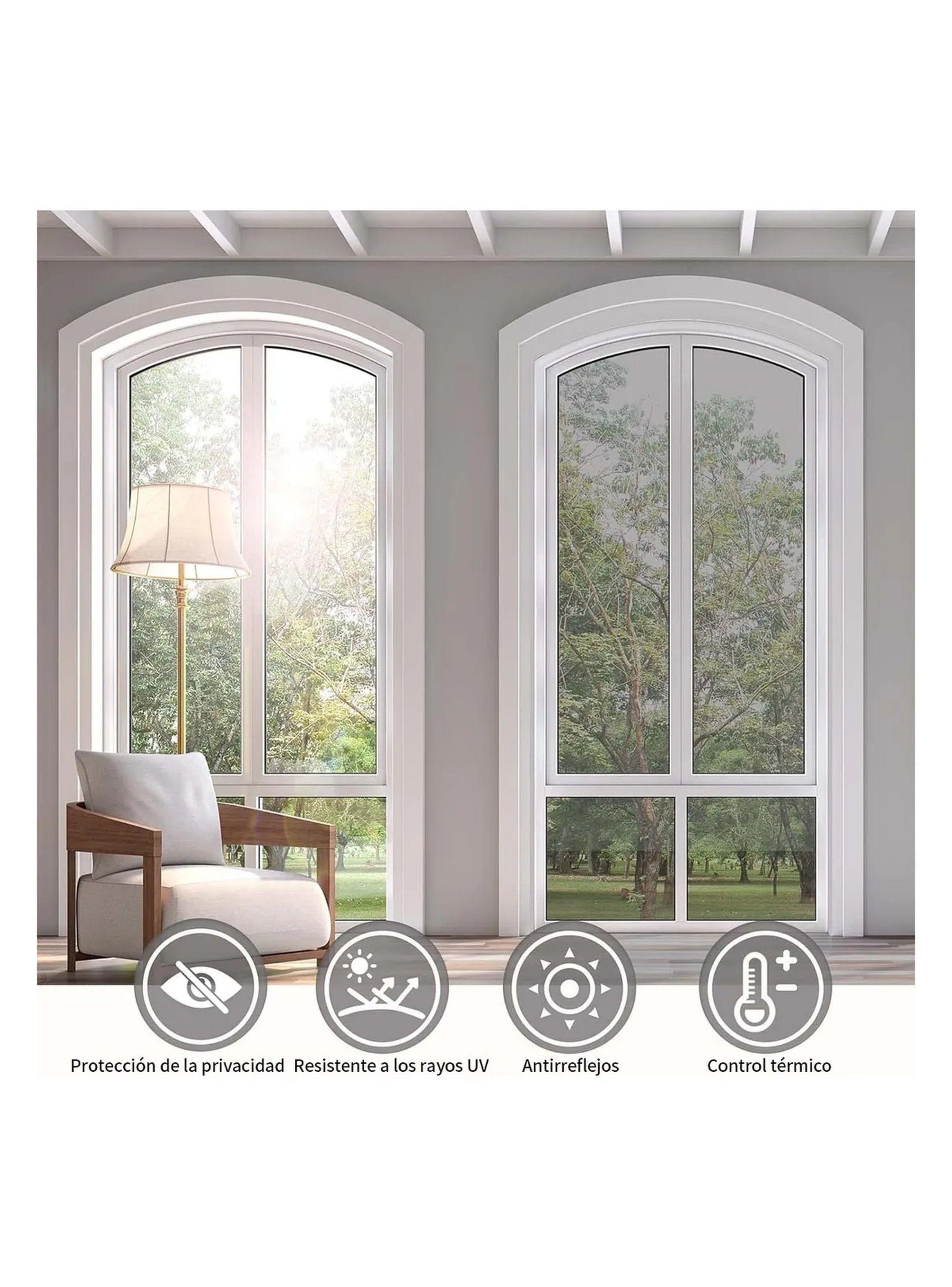 Película para Ventanas Antirreflejo Unidireccional Protección UV 100x60cm-3