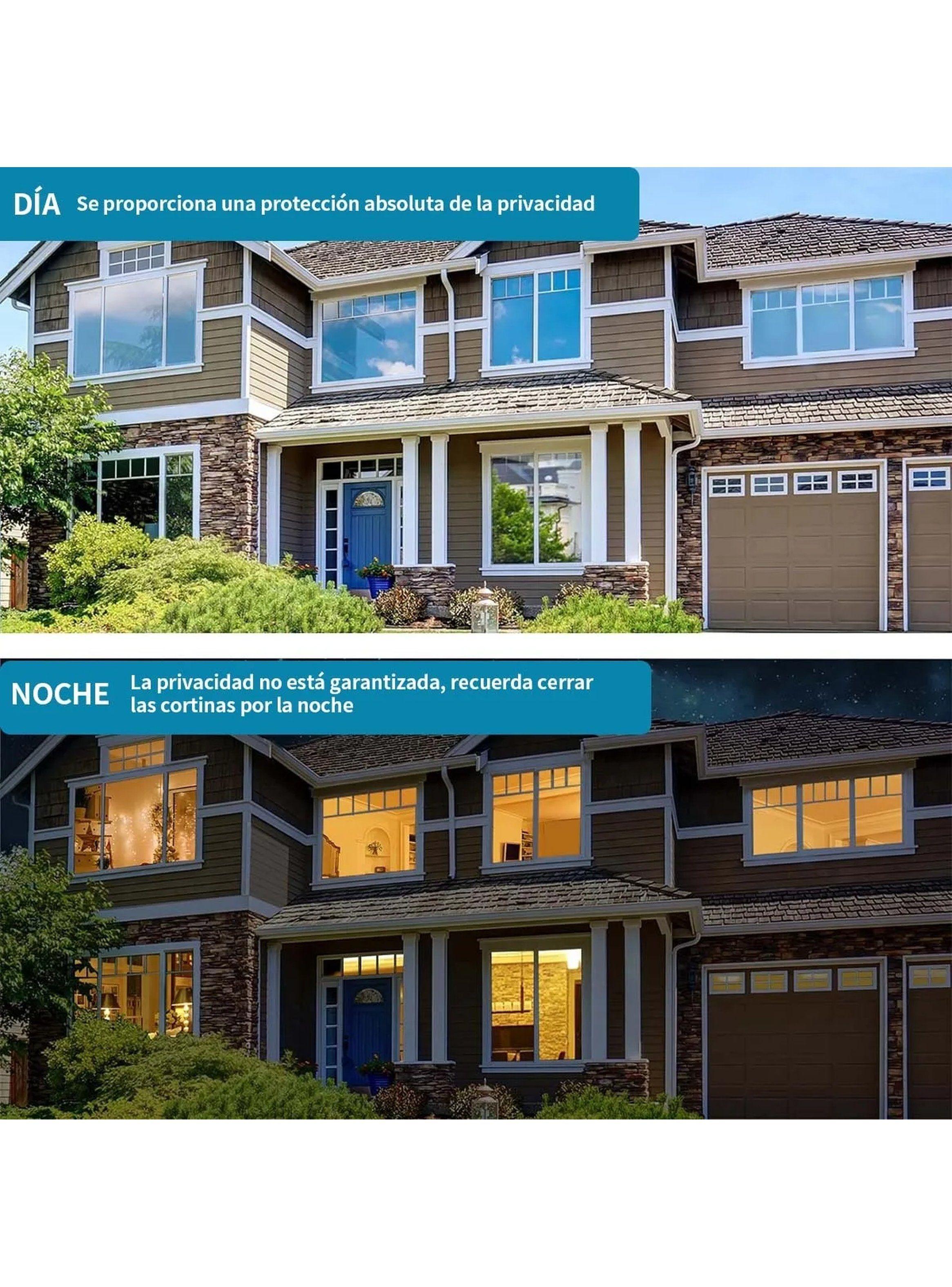 Película para Ventanas Antirreflejo Unidireccional Protección UV 100x60cm-5