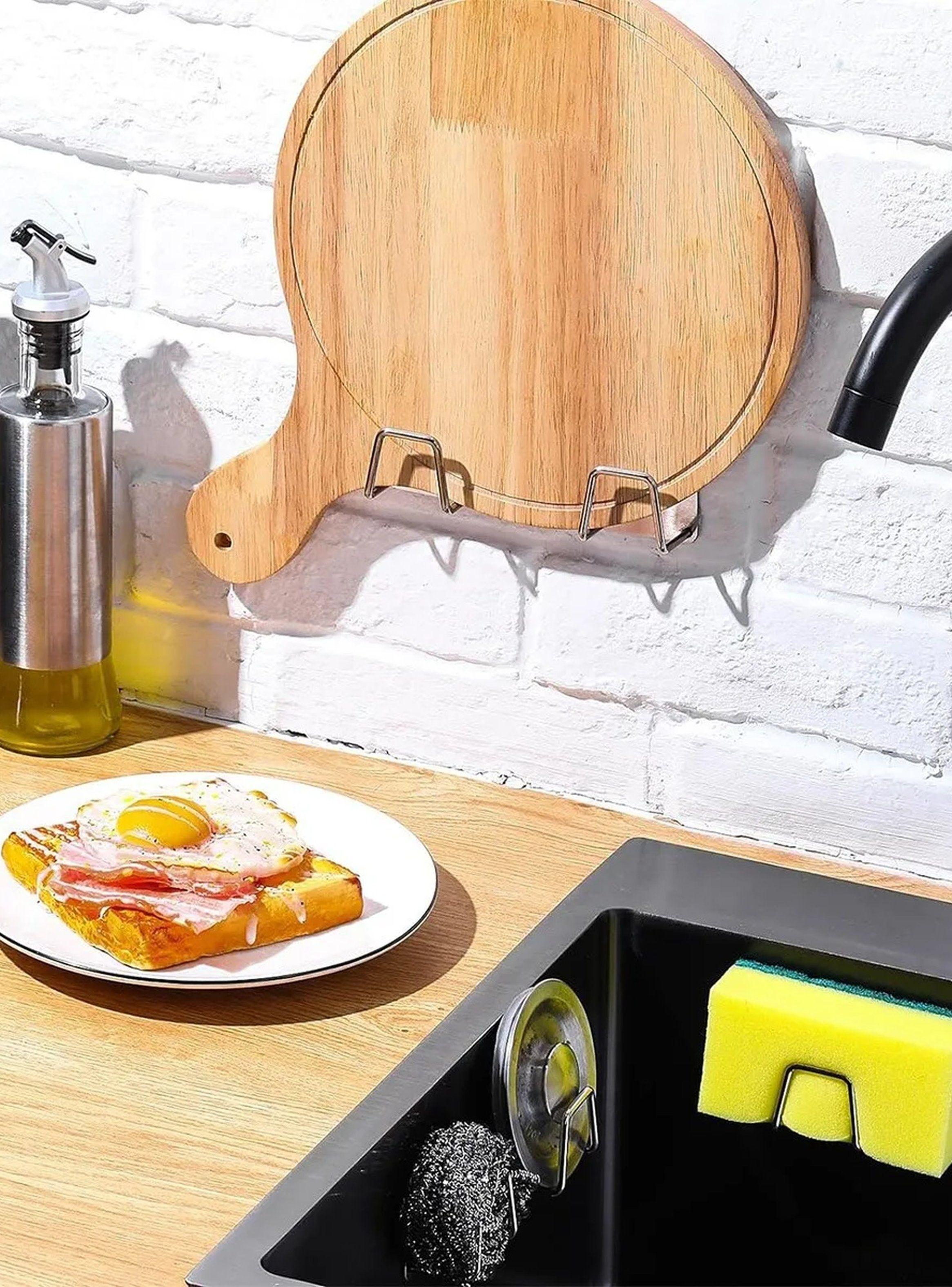 Colgadores Adhesivos de Acero Inoxidable 5cm Pack de 10-8