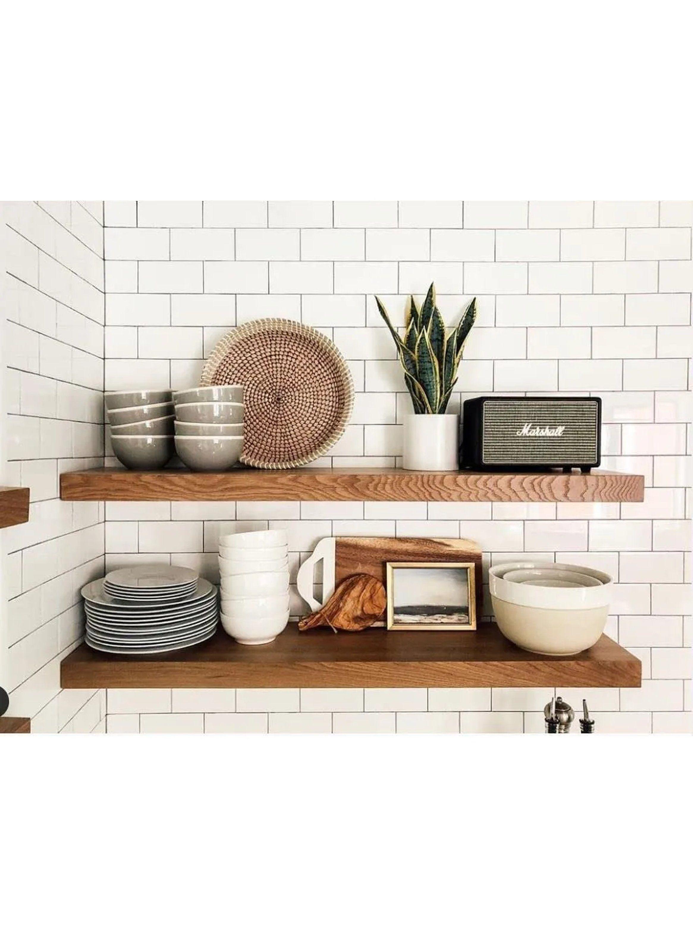 Soporte de Estantes Flotantes Negro 15cm Con Tornillos y Tubos de Expansión-5