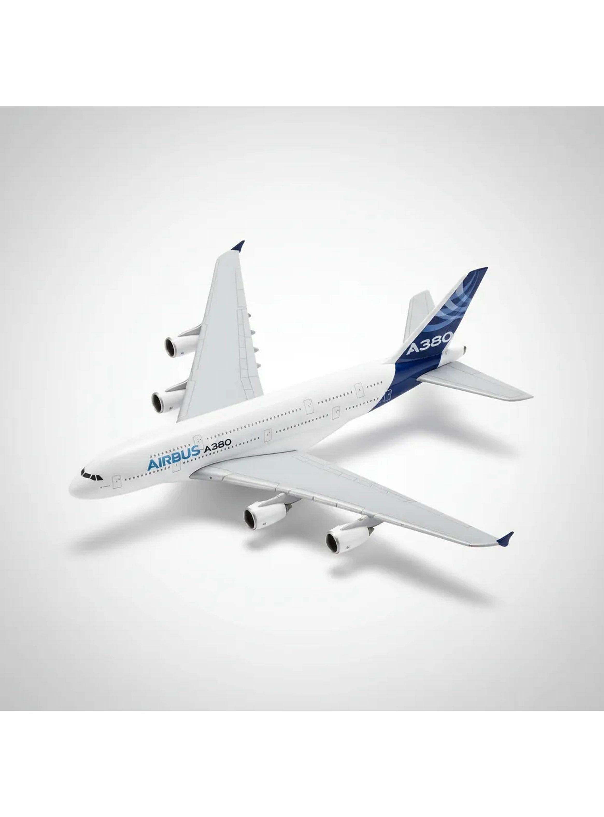 Modelo de Avión Airbus A380 Blanco Plástico Escala Decorativa-5
