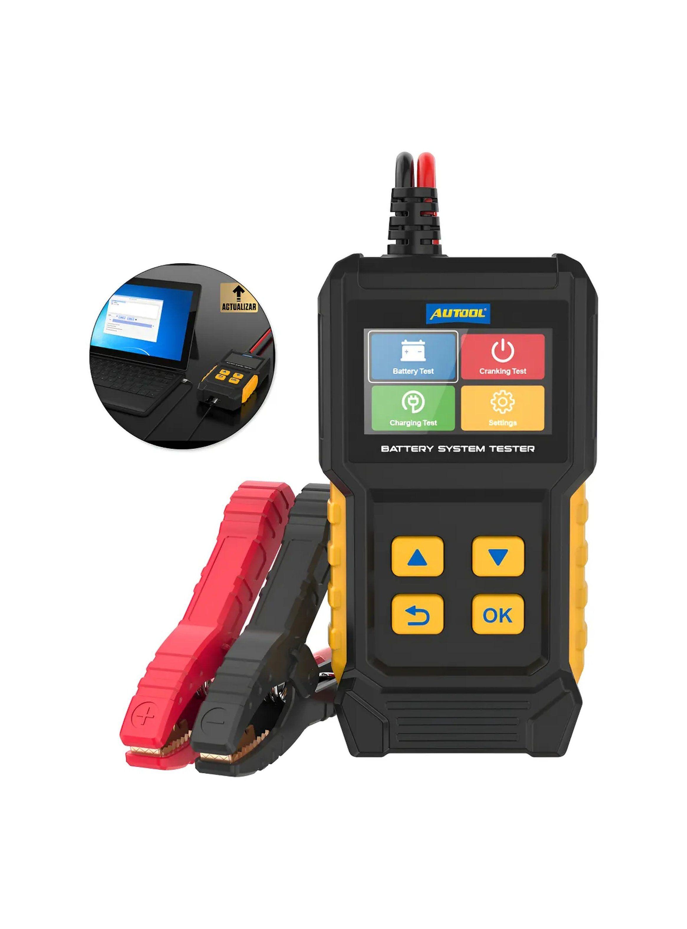 Comprobador de Baterías BT360 Pantalla en Color Protección Contra Polaridad-0