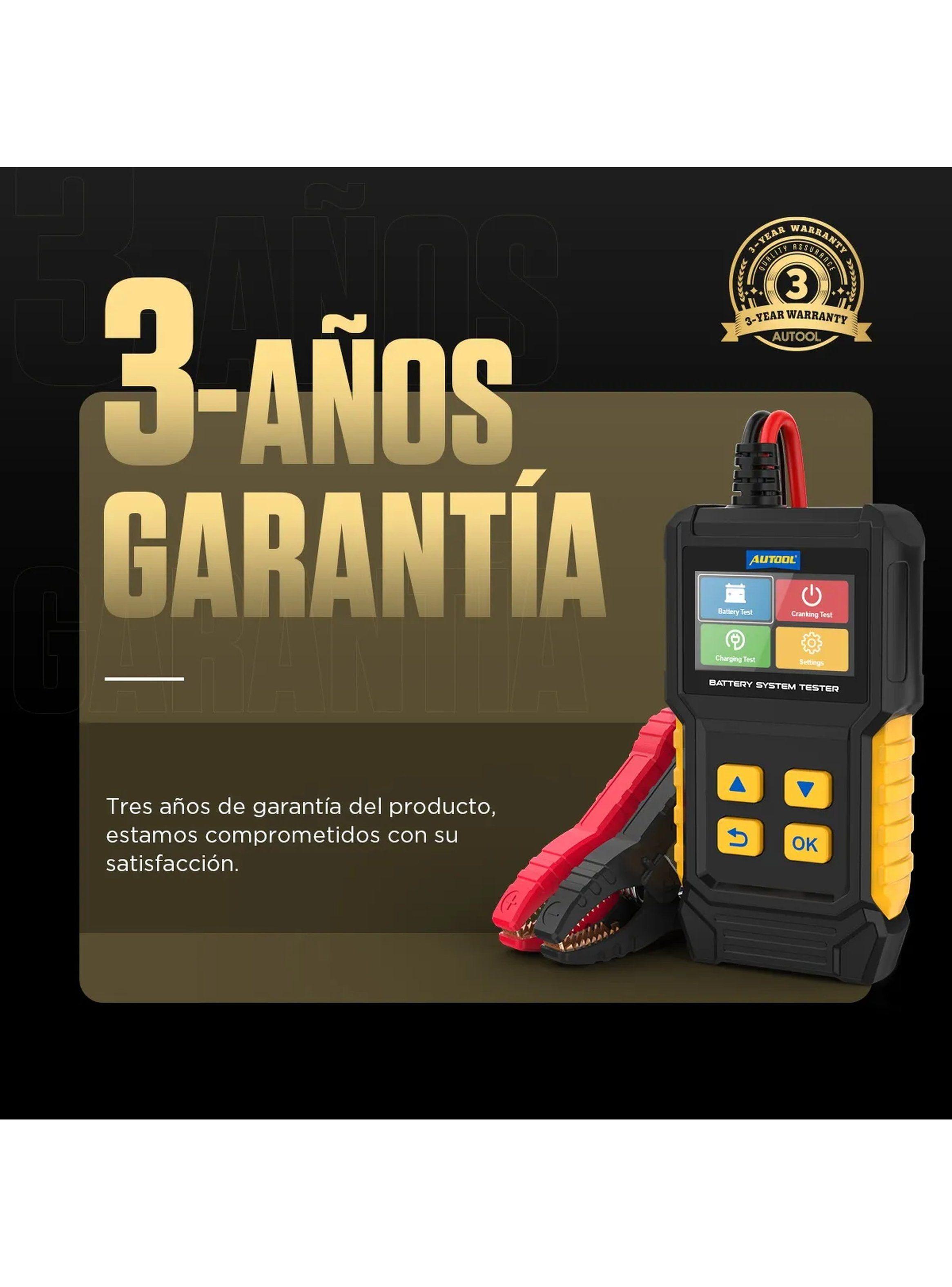 Comprobador de Baterías BT360 Pantalla en Color Protección Contra Polaridad-2