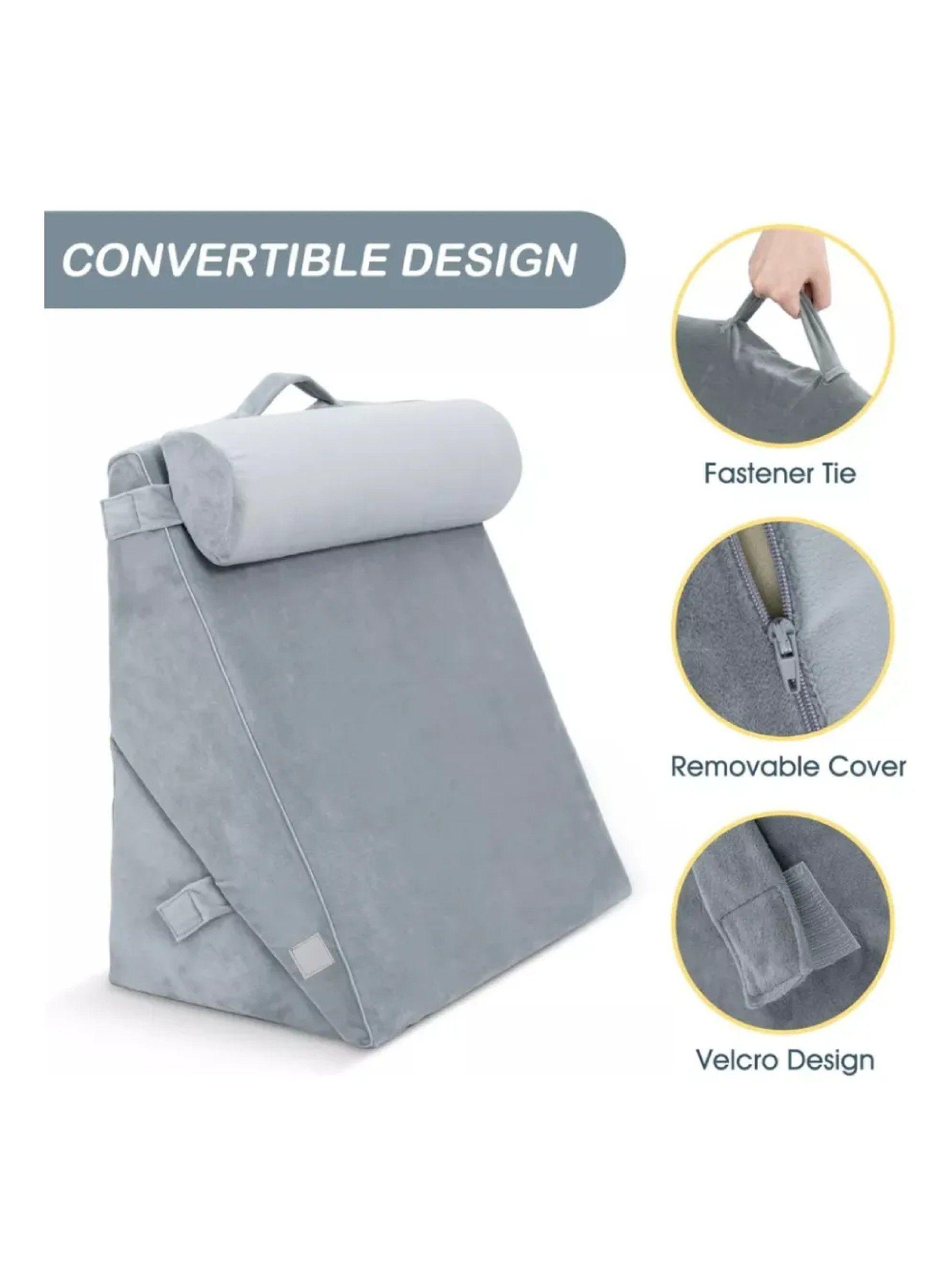 Cojín de Cuña Ajustable para Descanso Multifuncional Lavable-5