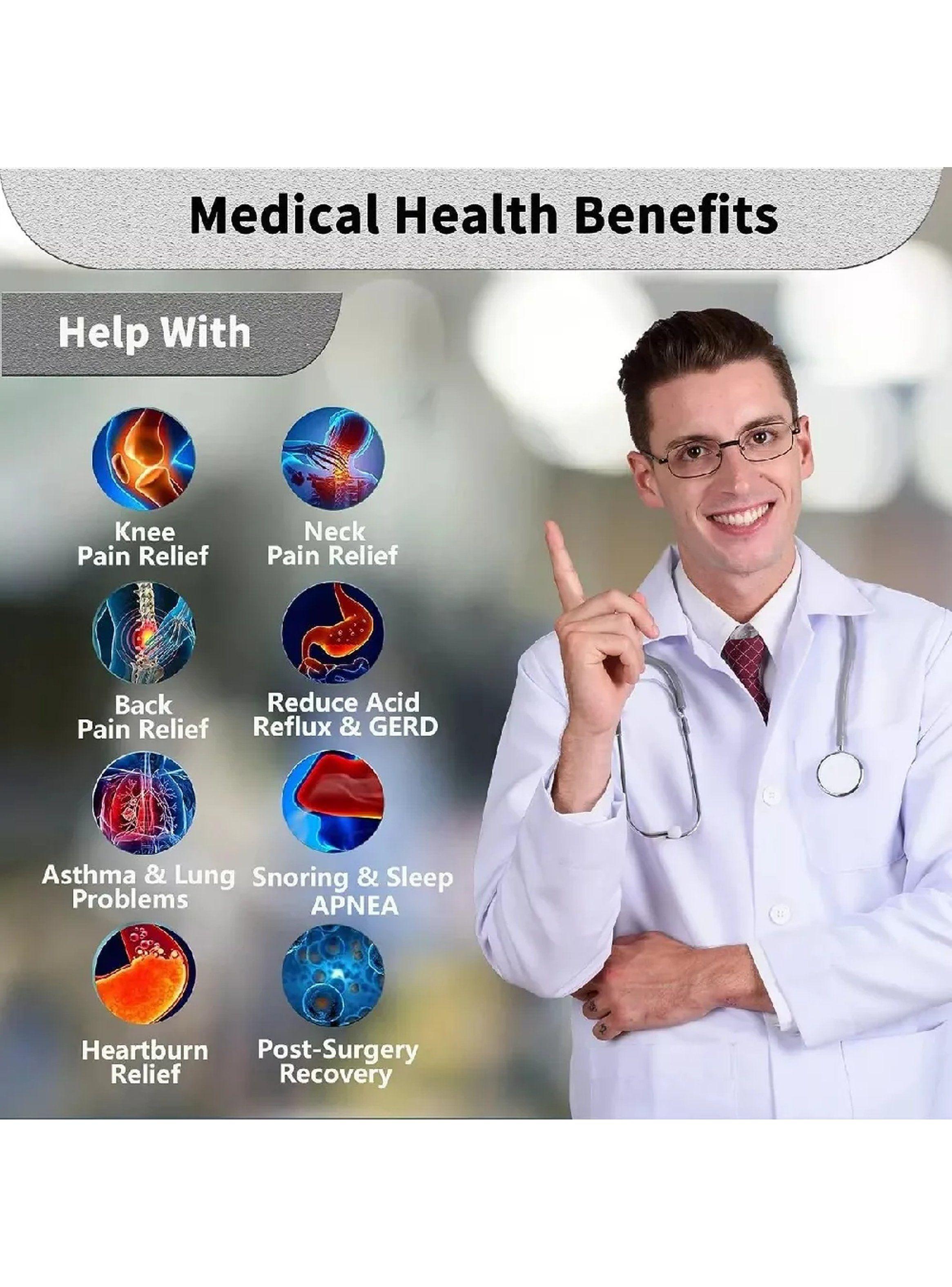 Cojín de Cuña Ajustable para Descanso Multifuncional Lavable-6