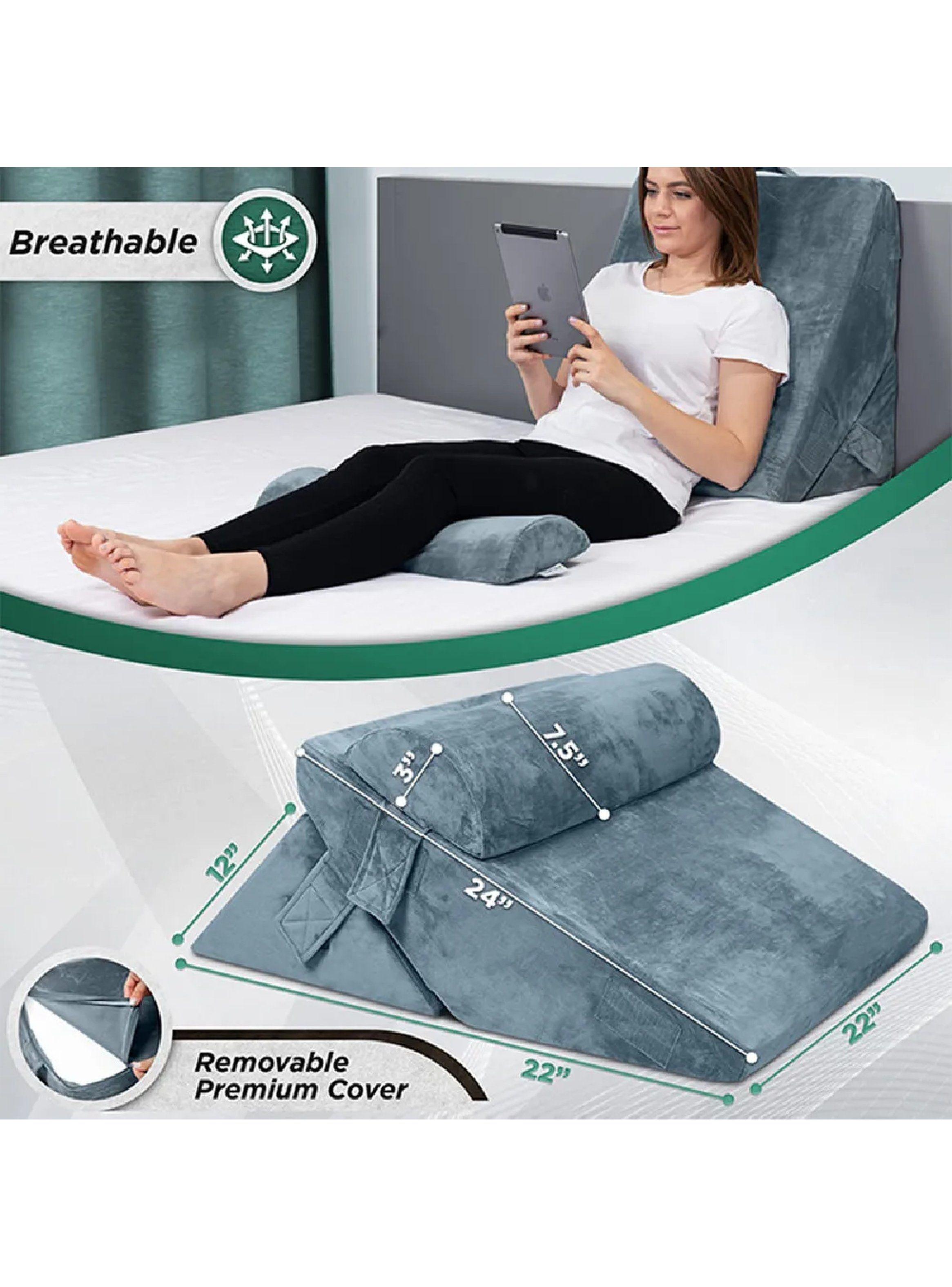 Cojín de Cuña Ajustable para Descanso Multifuncional Lavable-8