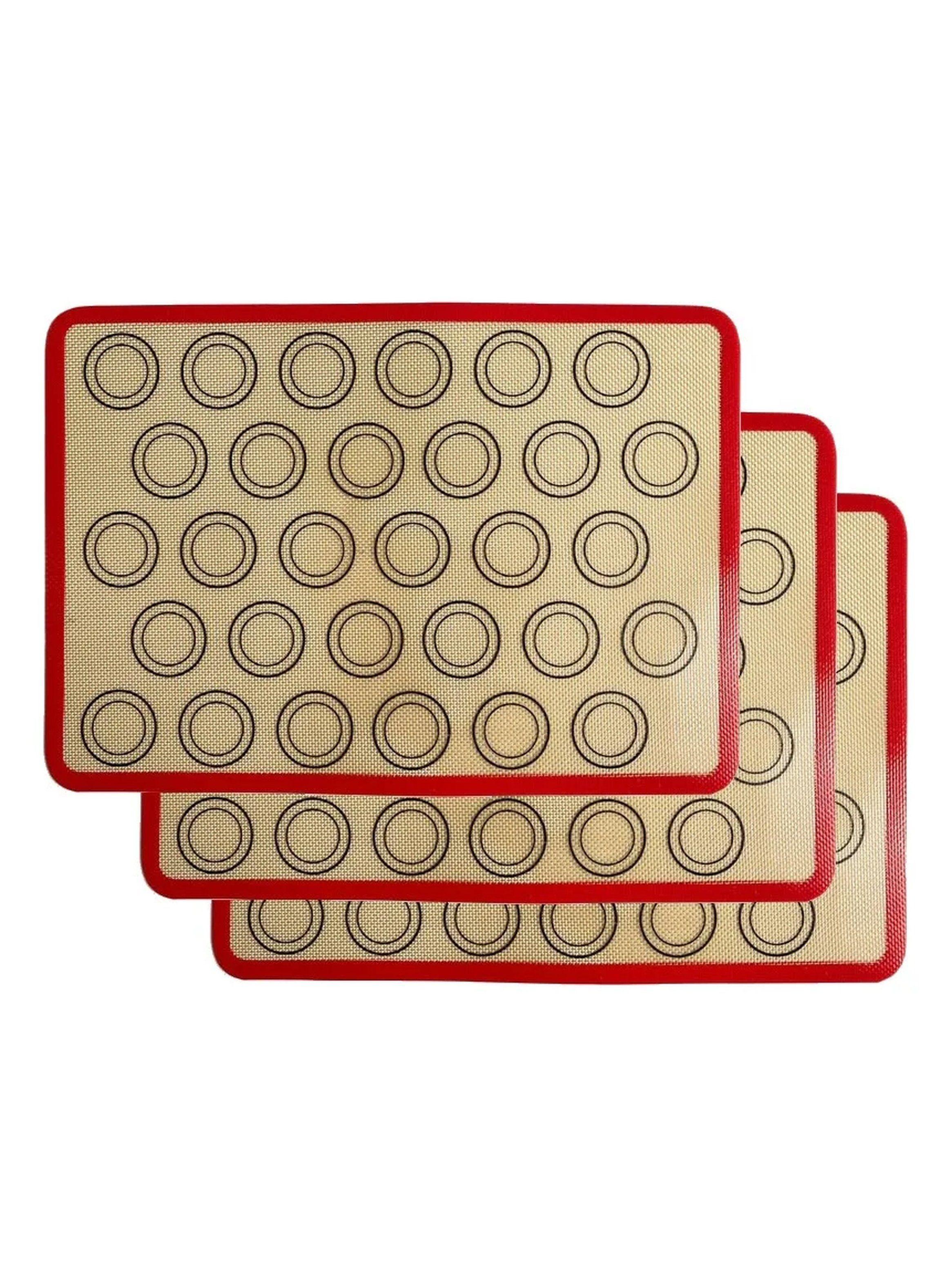 Tapetes de Silicona para Hornear Macarons Antiadherentes Rectangulares-0