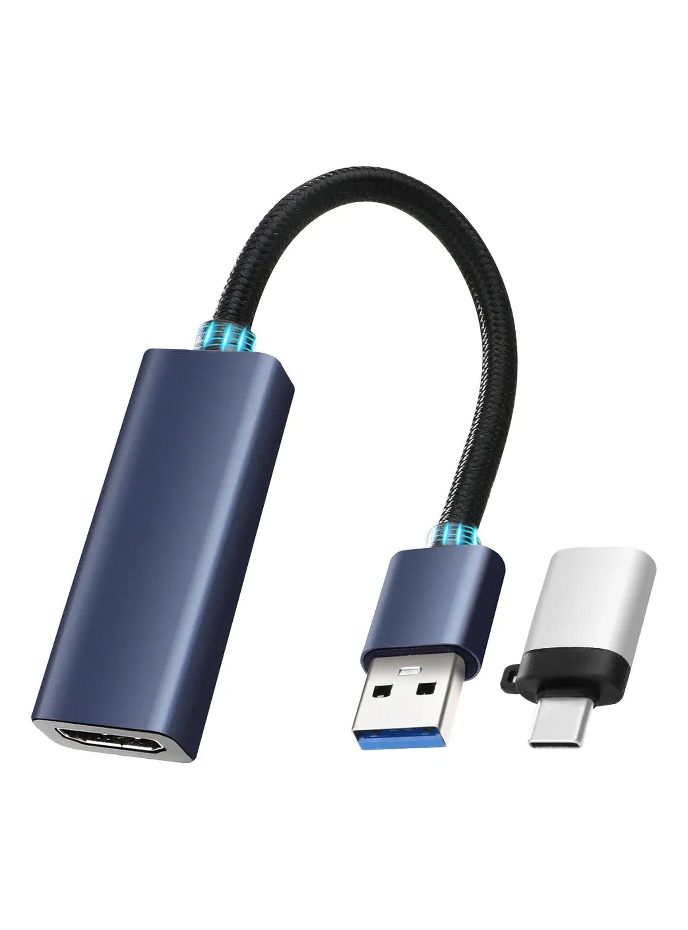 Adaptador USB a HDMI Tipo C Baja Latencia Multidispositivo-0