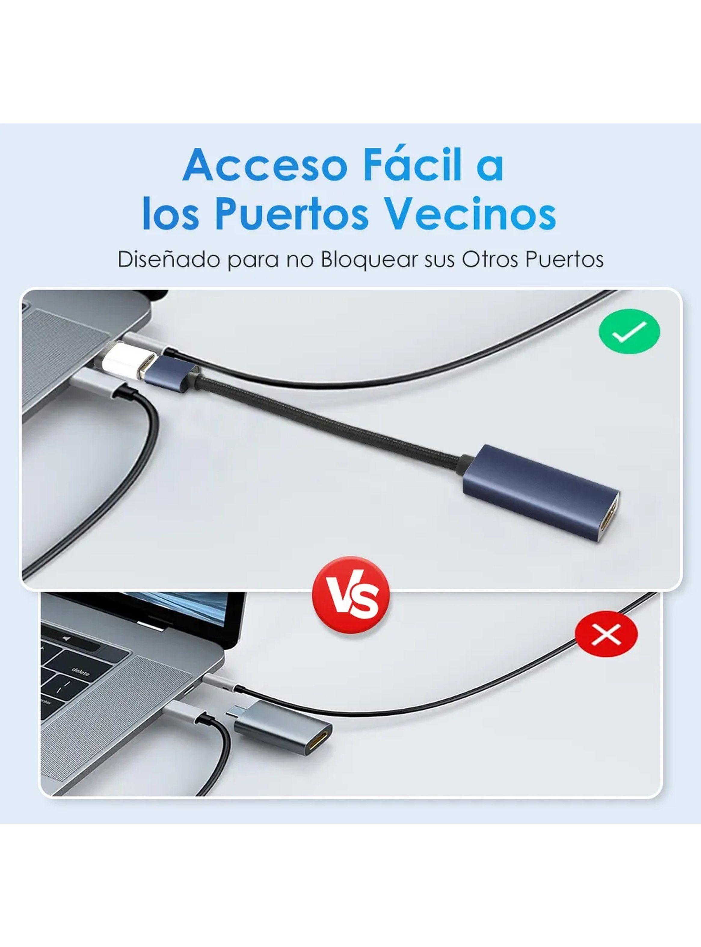 Adaptador USB a HDMI Tipo C Baja Latencia Multidispositivo-5