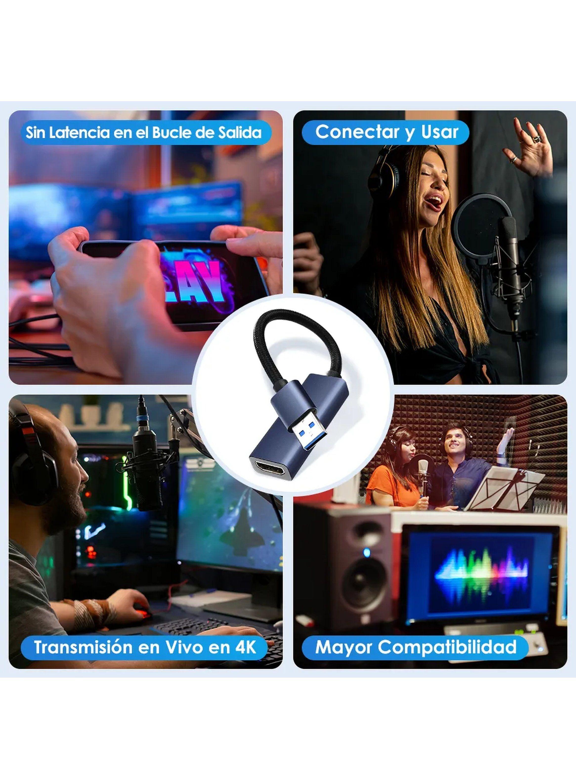 Adaptador USB a HDMI Tipo C Baja Latencia Multidispositivo-6