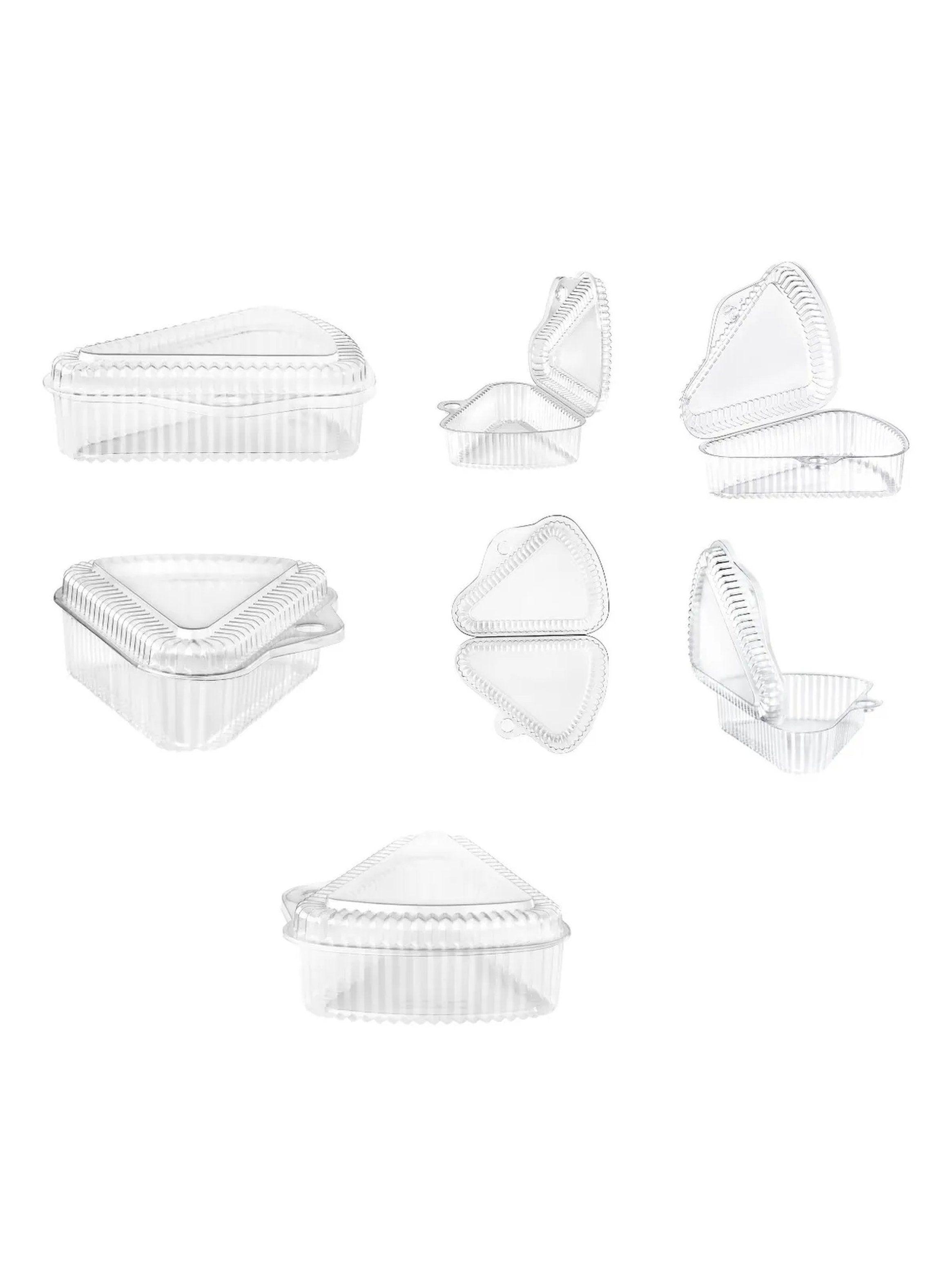 Envases Transparentes de Plástico Triangulares para Postres-0