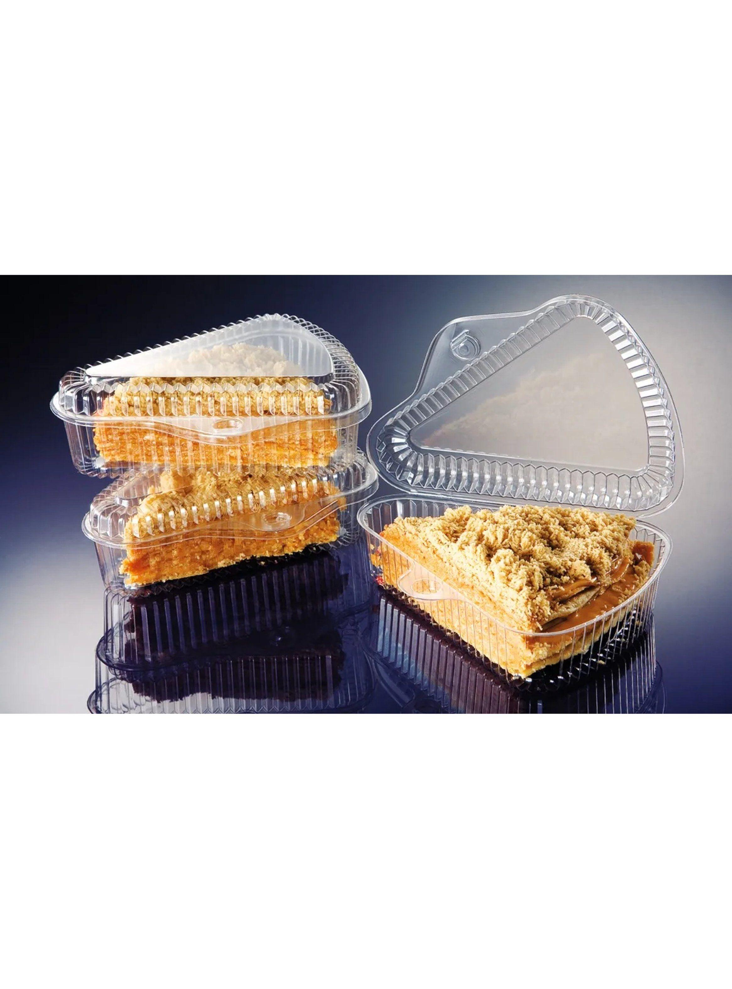 Envases Transparentes de Plástico Triangulares para Postres-4