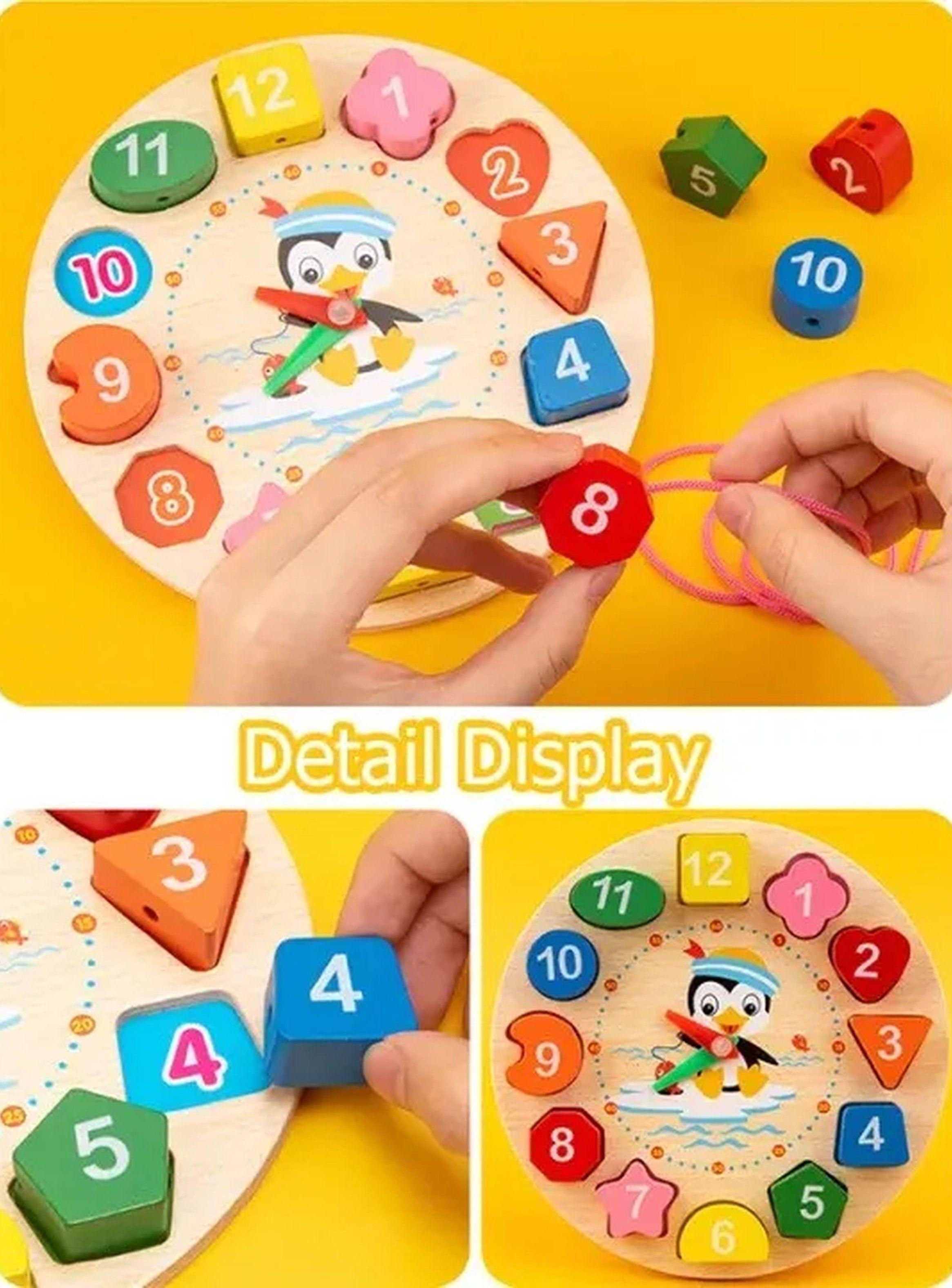 Juguetes Educativos de Madera Multicolor para Niños-4