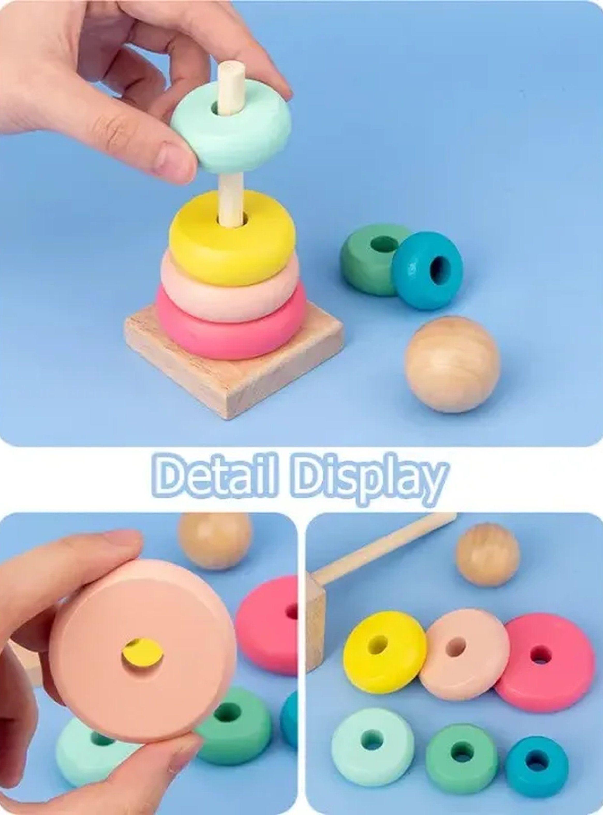 Juguetes Educativos de Madera Multicolor para Niños-9