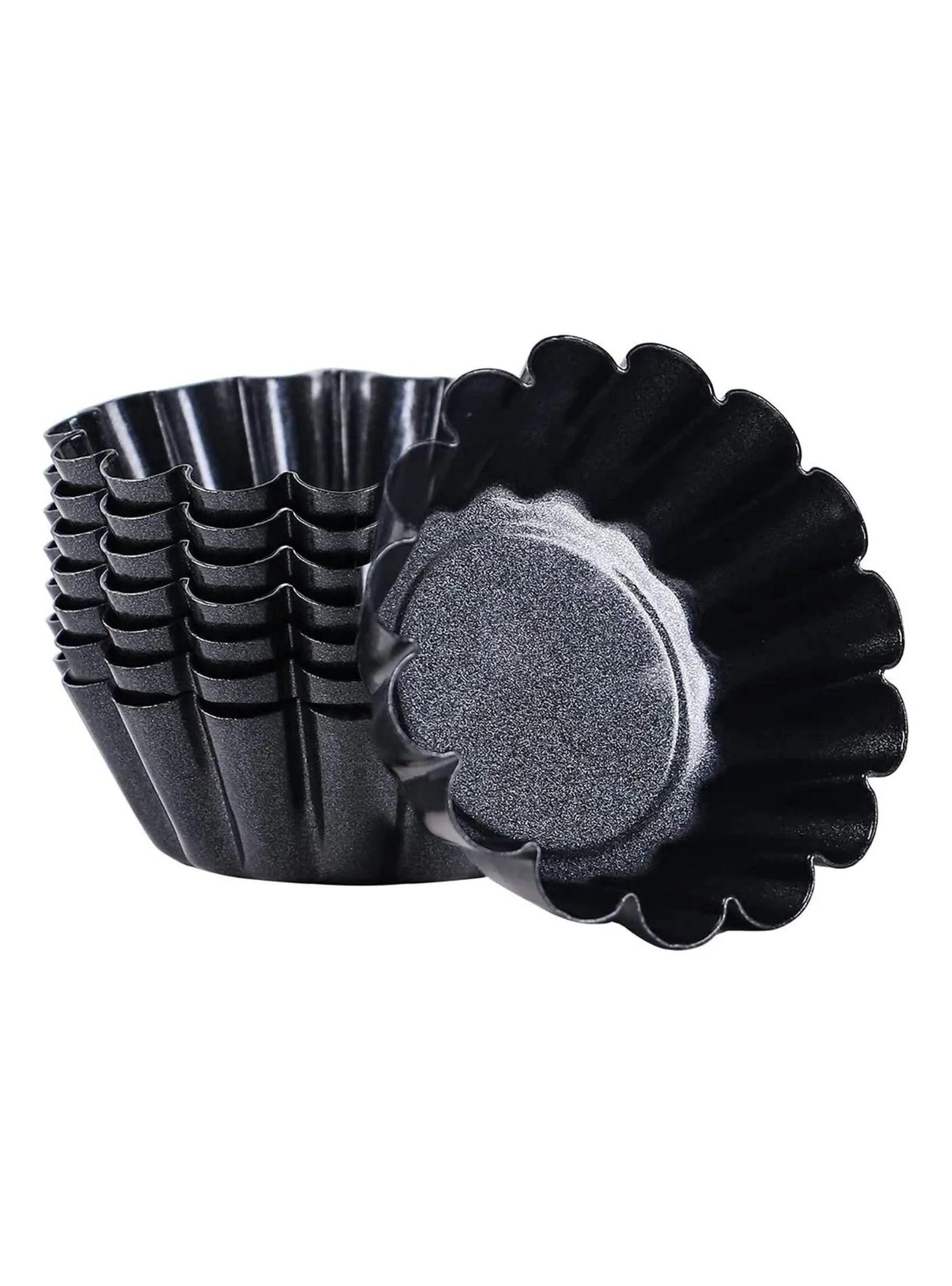 Moldes para Tartaletas Antiadherentes 8cm Negro-6