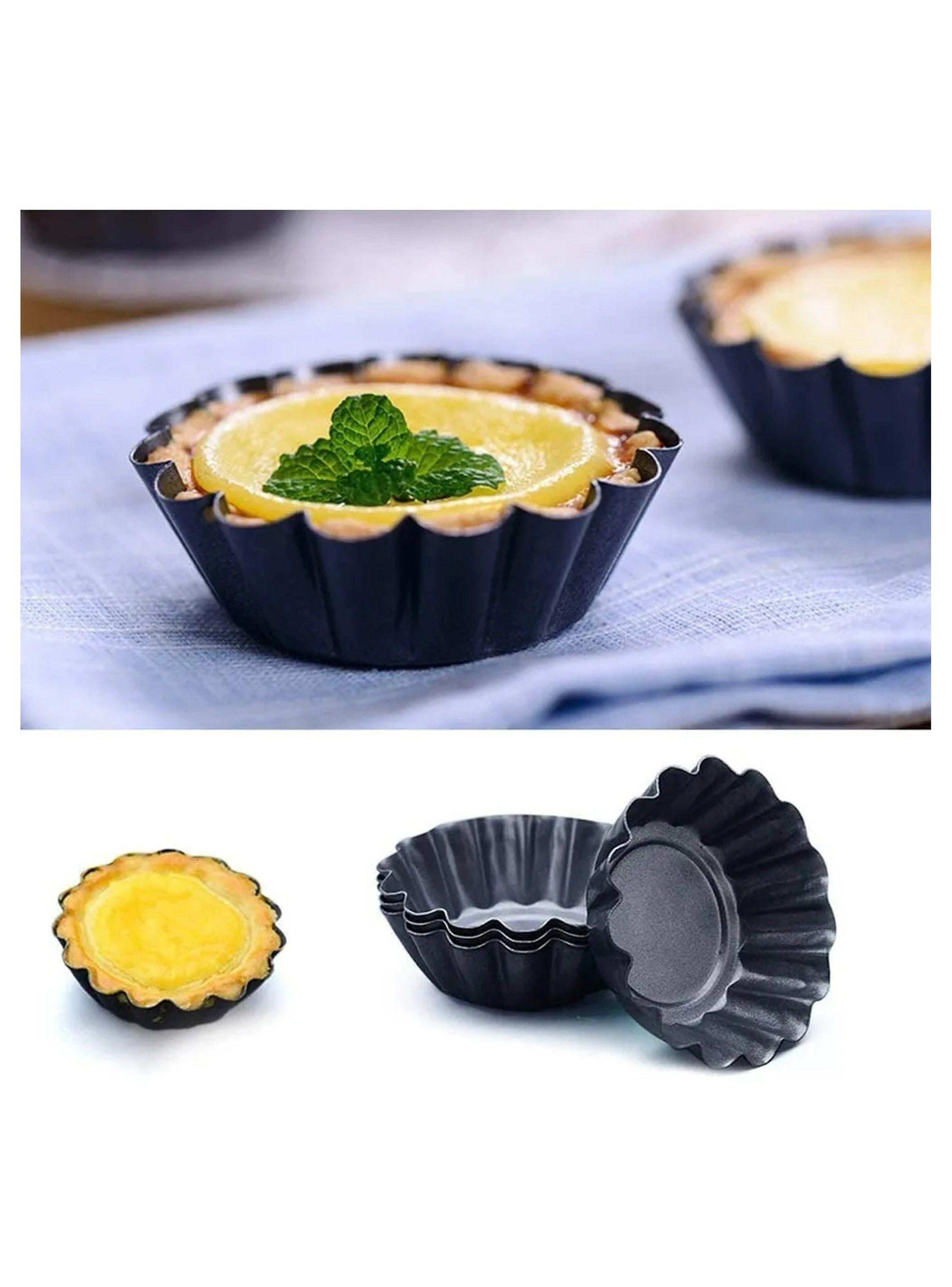 Moldes para Tartaletas Antiadherentes 8cm Negro-7