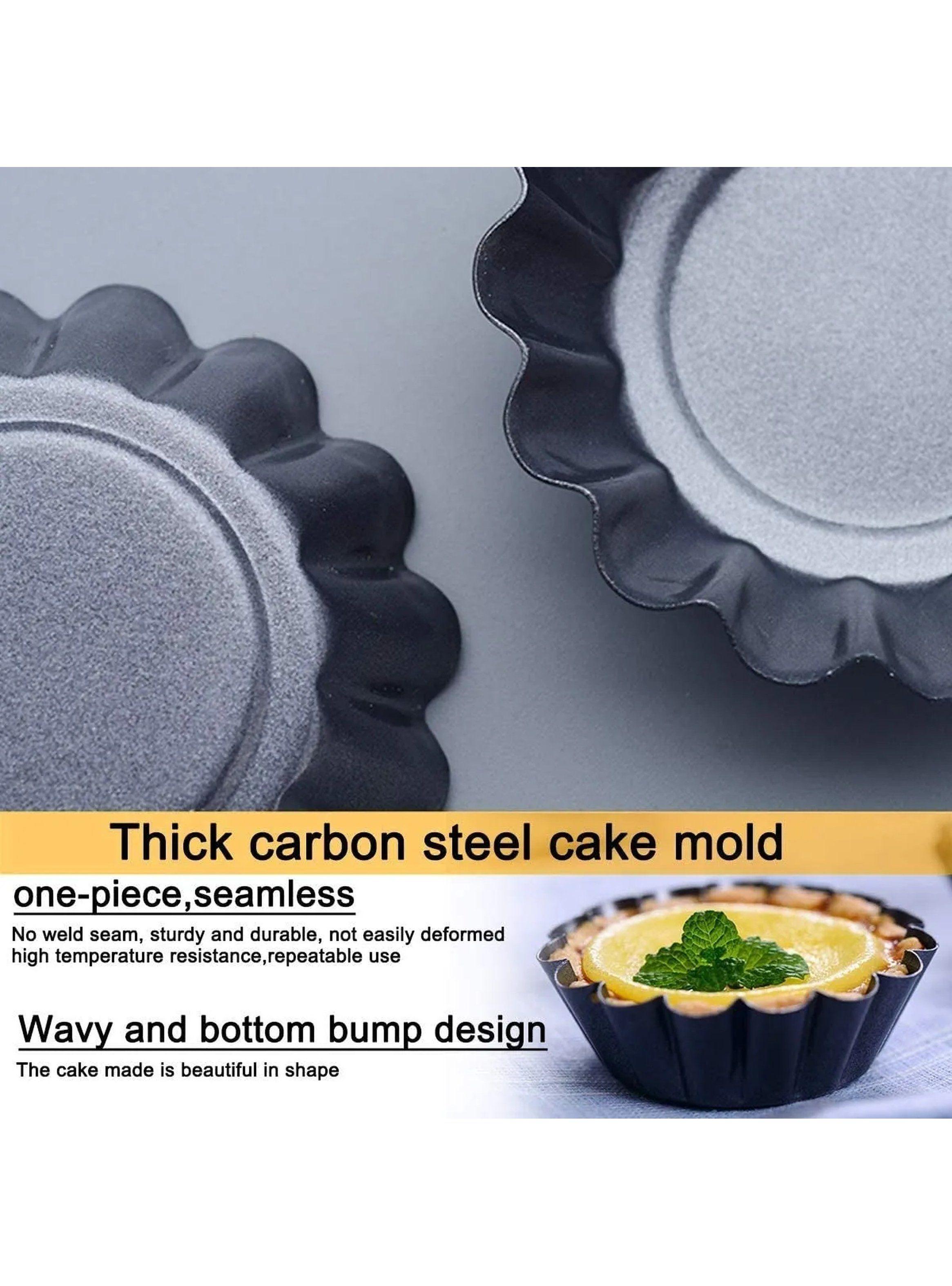 Moldes para Tartaletas Antiadherentes 8cm Negro-9