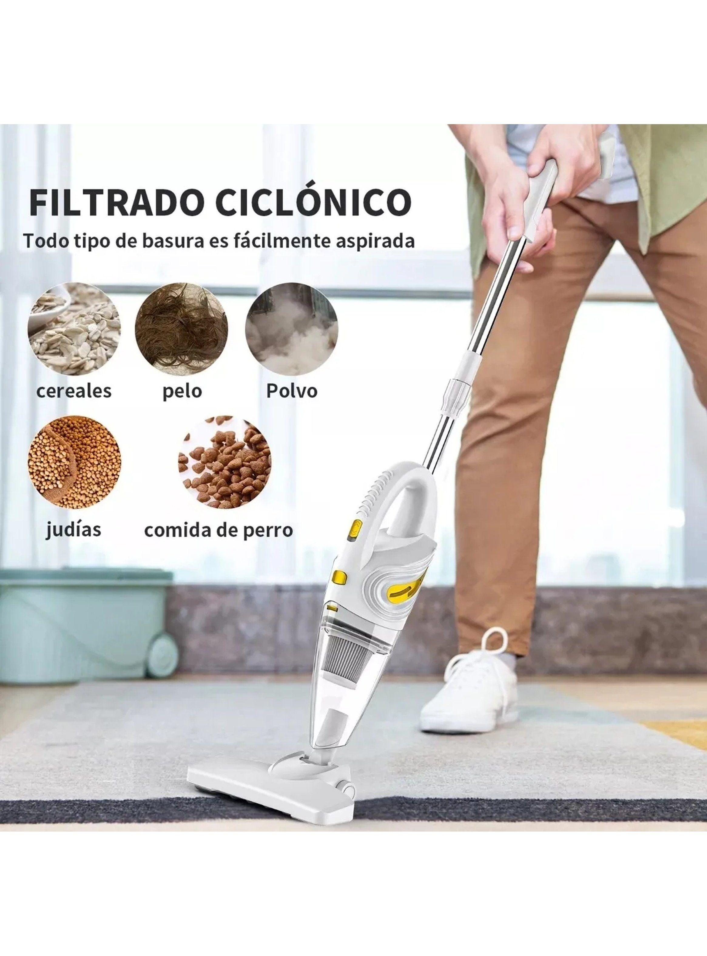 Aspiradora Ciclónica Portátil Multifuncional 800W Blanco-1