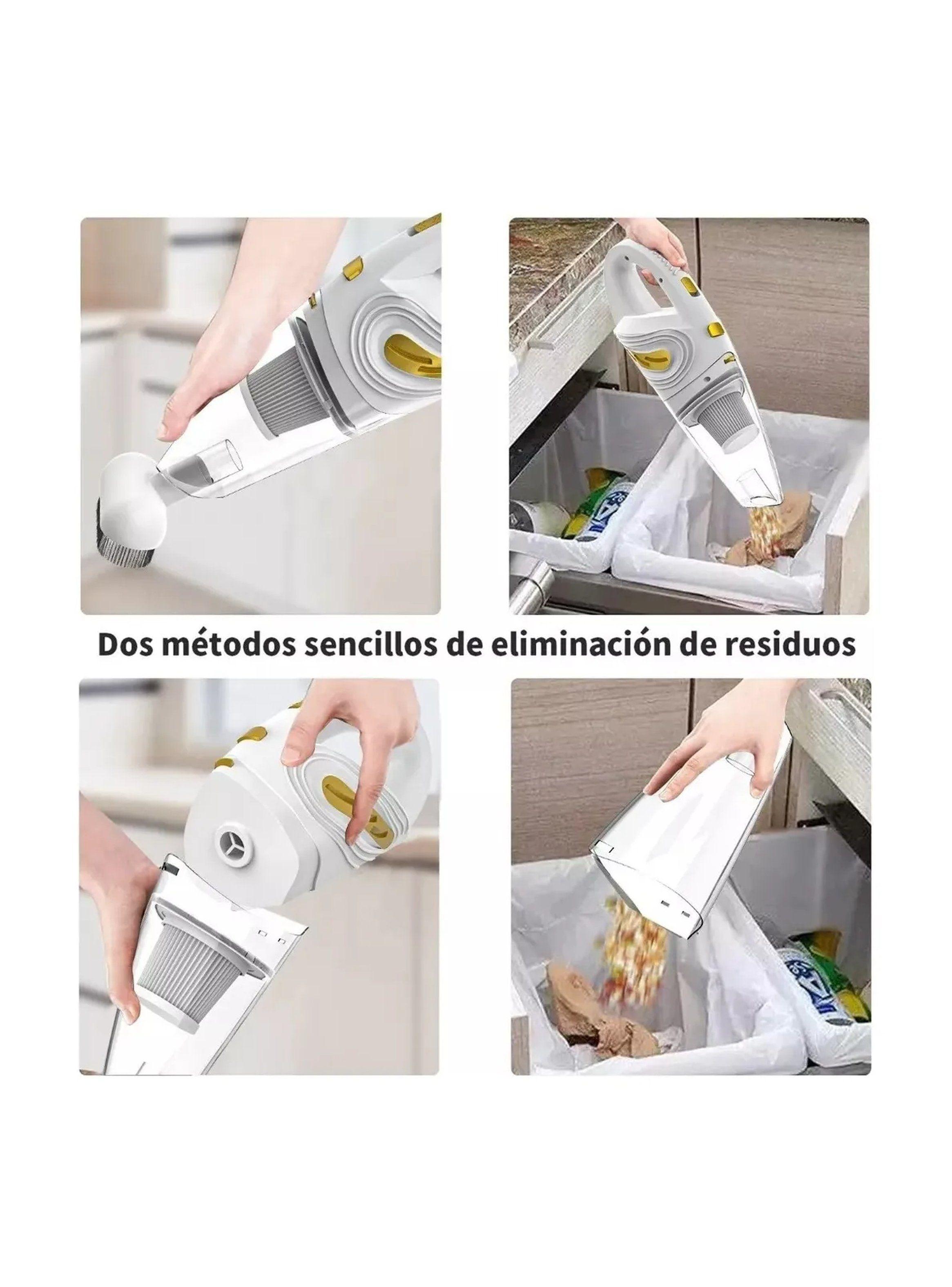 Aspiradora Ciclónica Portátil Multifuncional 800W Blanco-3