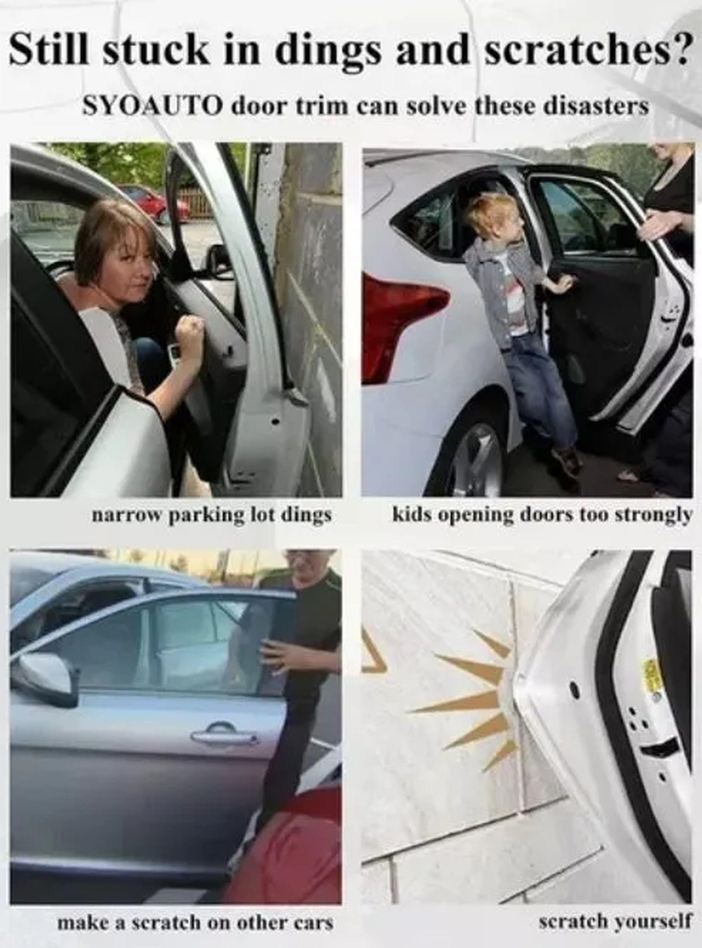 Protector de Bordes para Puertas de Auto 5 Metros Negro-2