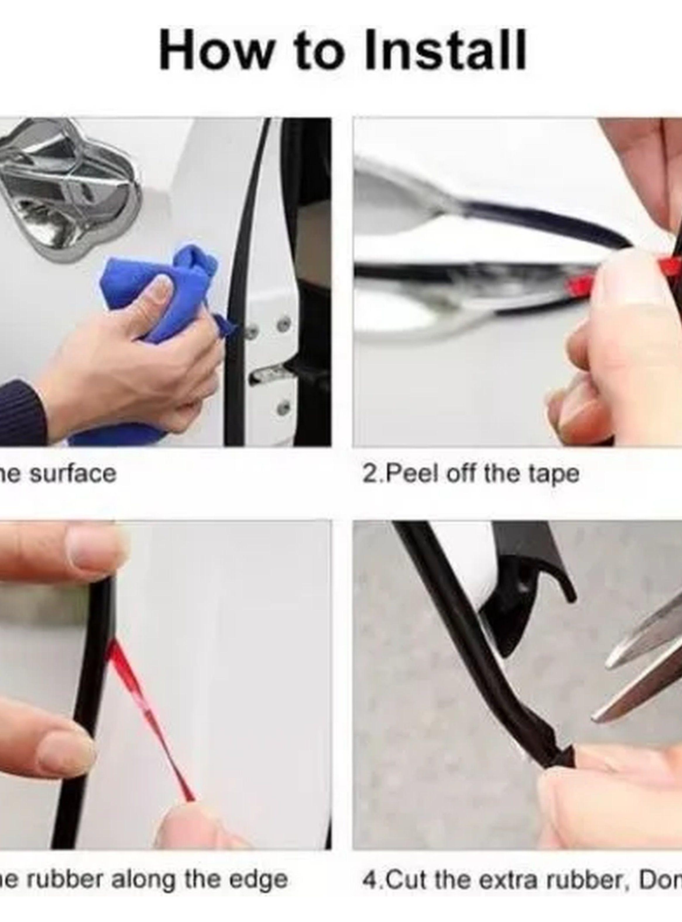 Protector de Bordes para Puertas de Auto 5 Metros Negro-3