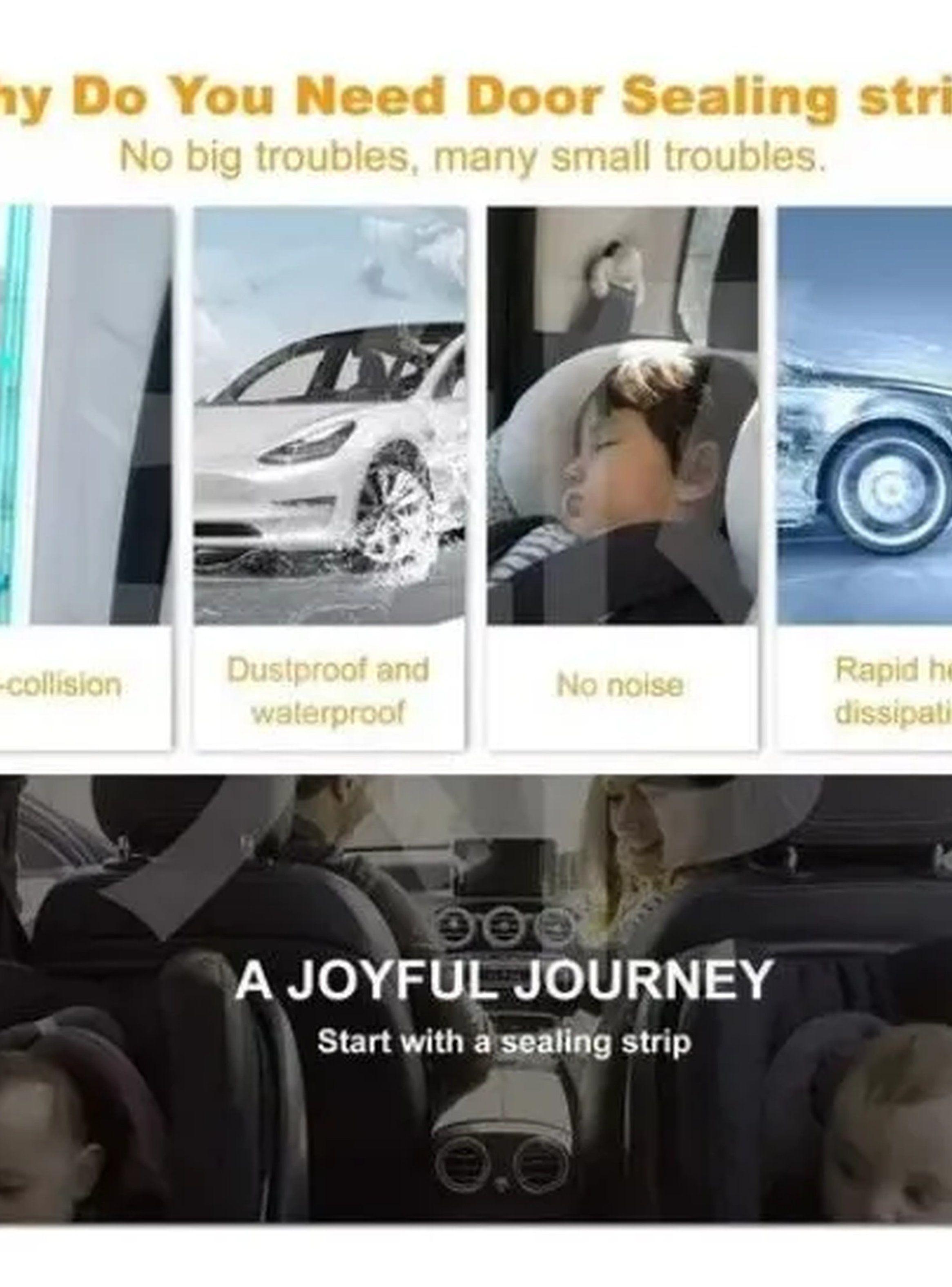 Protector de Bordes para Puertas de Auto 5 Metros Negro-4