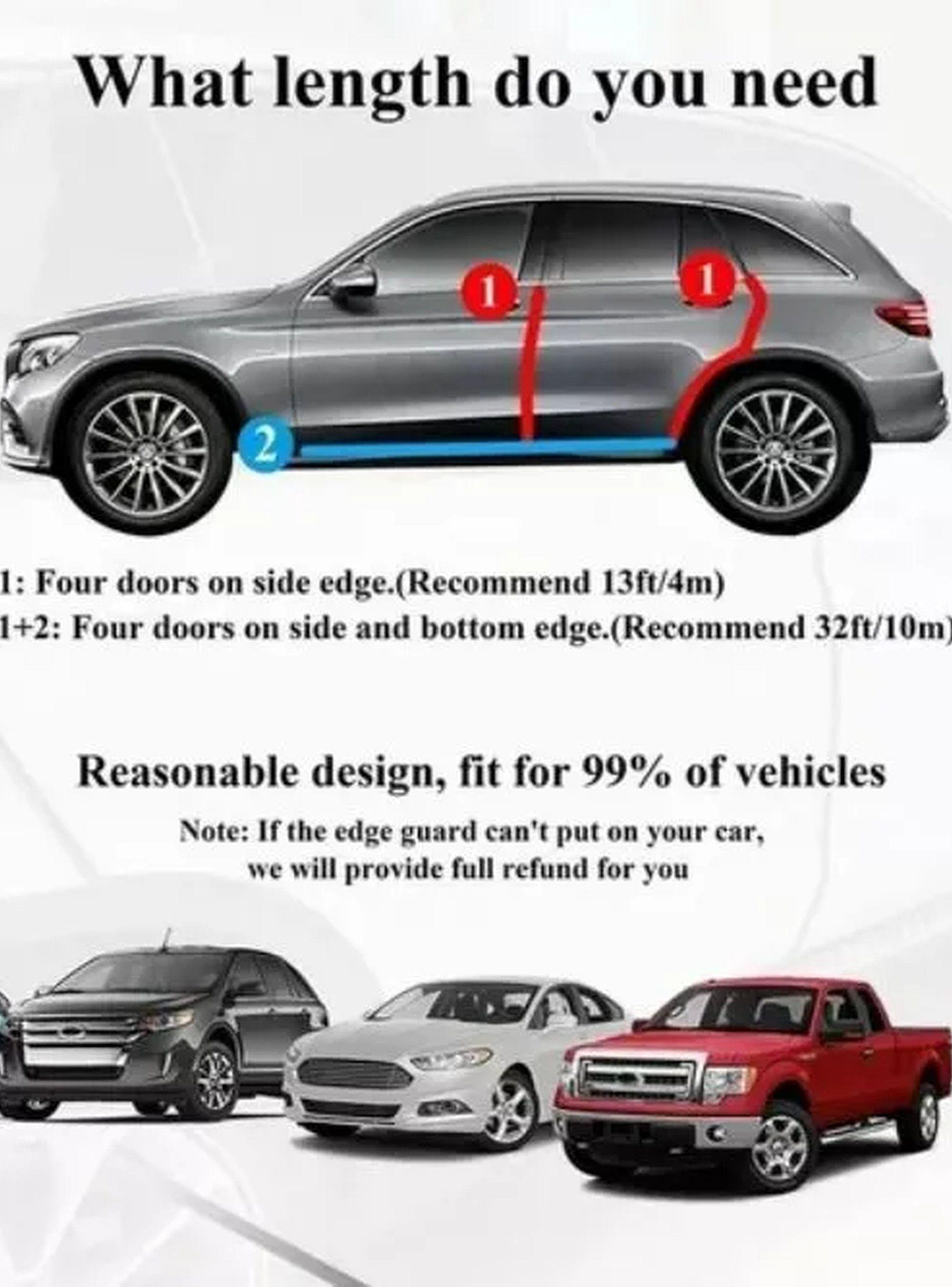 Protector de Bordes para Puertas de Auto 5 Metros Negro-8