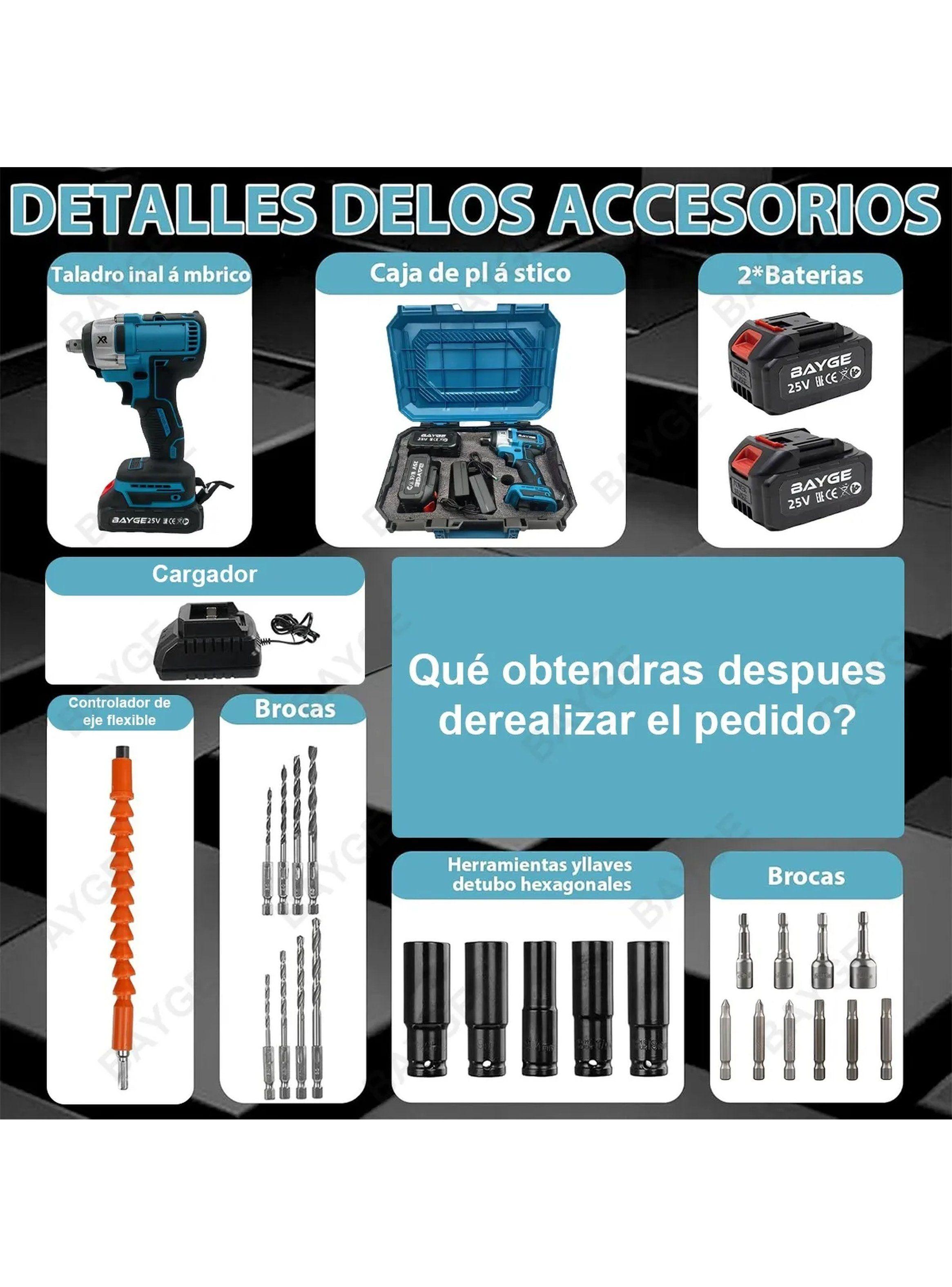 Taladro Inalámbrico 25V XR Incluye Brocas y Accesorios-1