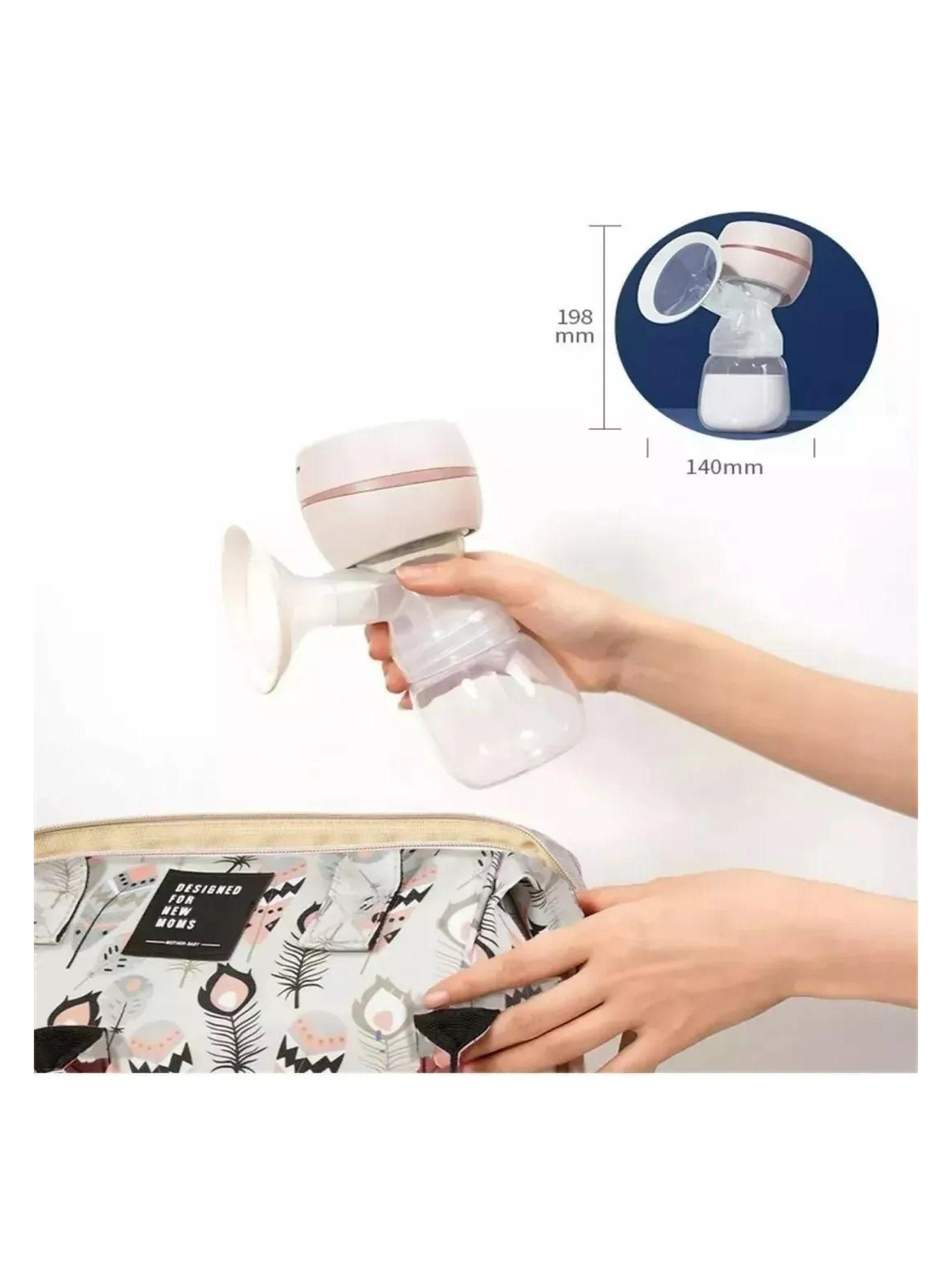 Extractor de Leche Eléctrico Portátil Pantalla Digital Regulable Rosa-3