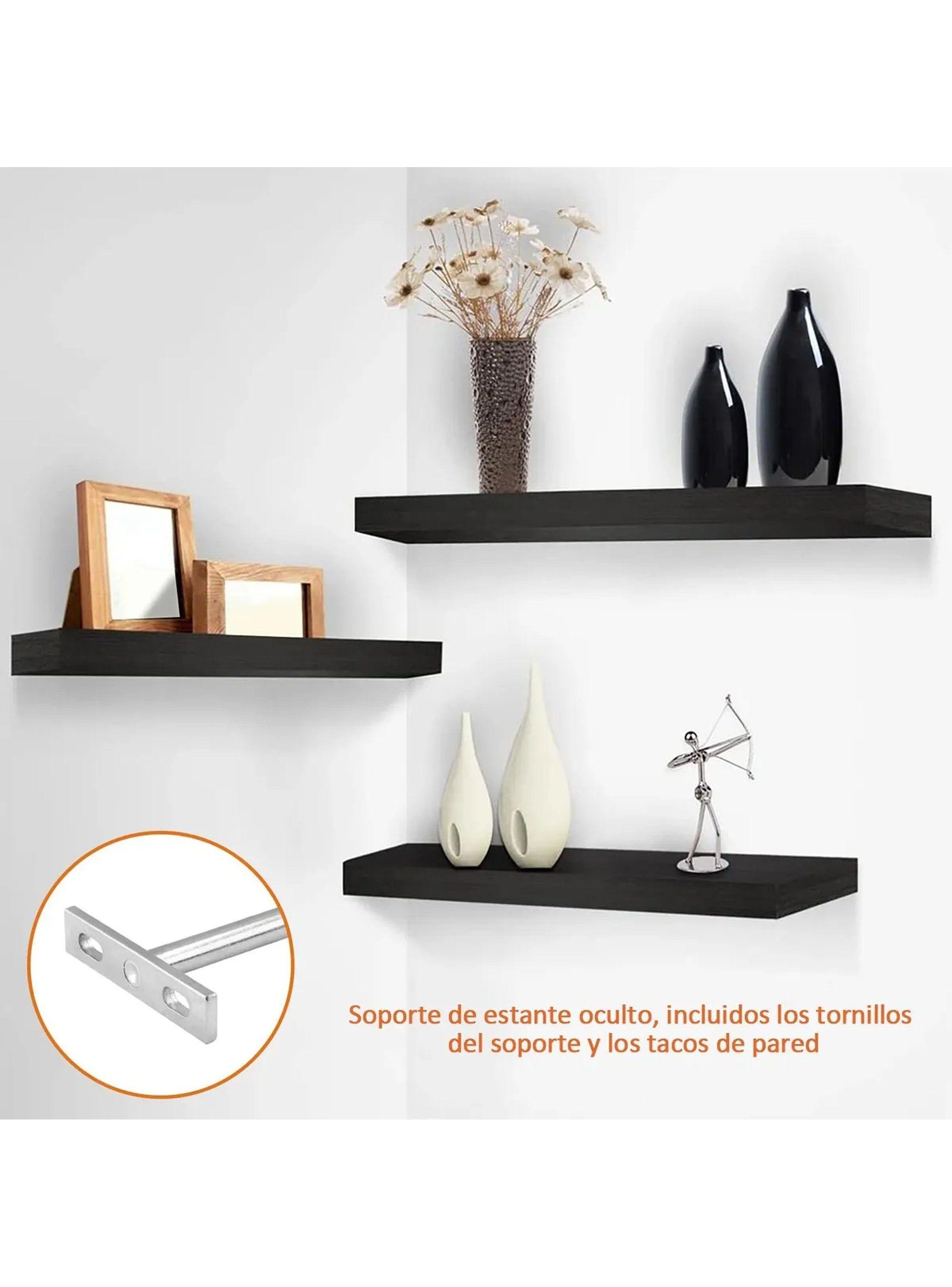 Soporte de Estante Oculto Acero Inoxidable Incluye Tornillos y Tacos-2