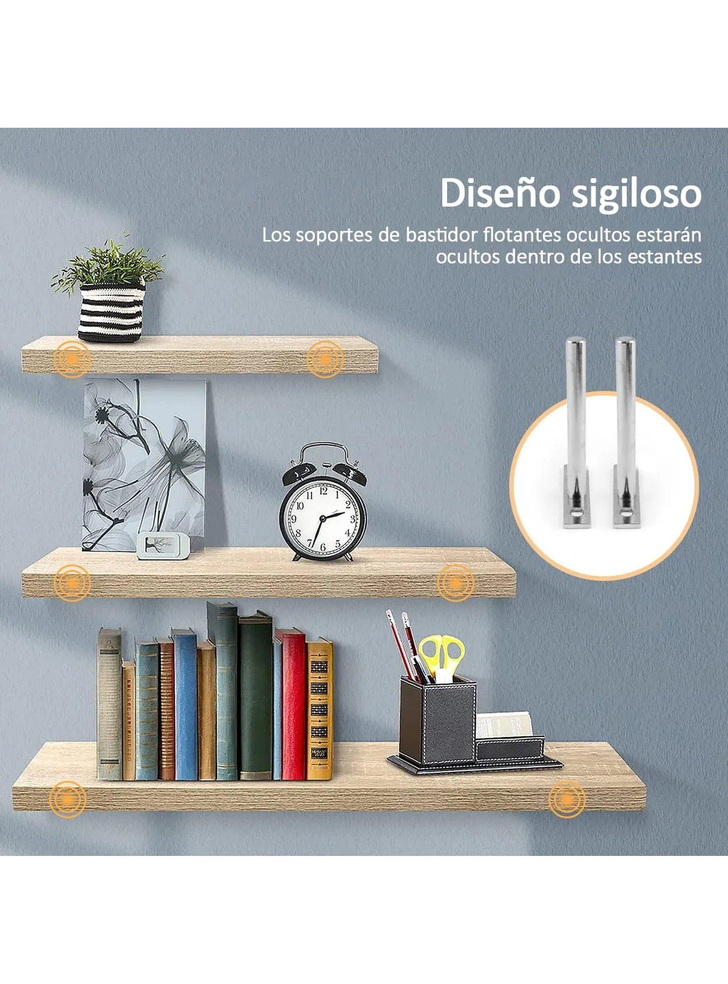 Soporte de Estante Oculto Acero Inoxidable Incluye Tornillos y Tacos-4