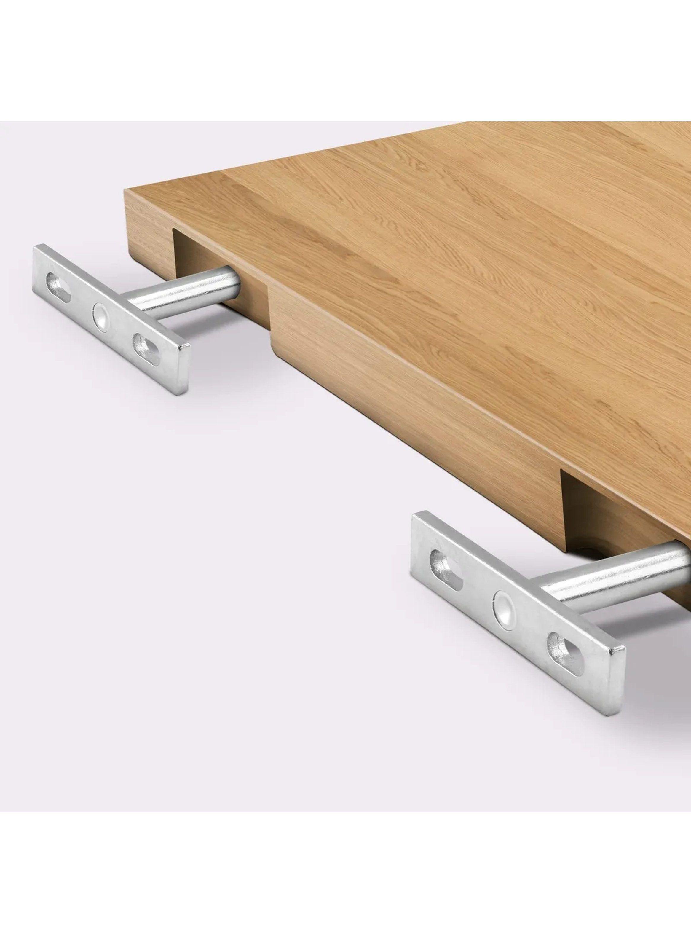 Soporte de Estante Oculto Acero Inoxidable Incluye Tornillos y Tacos-6