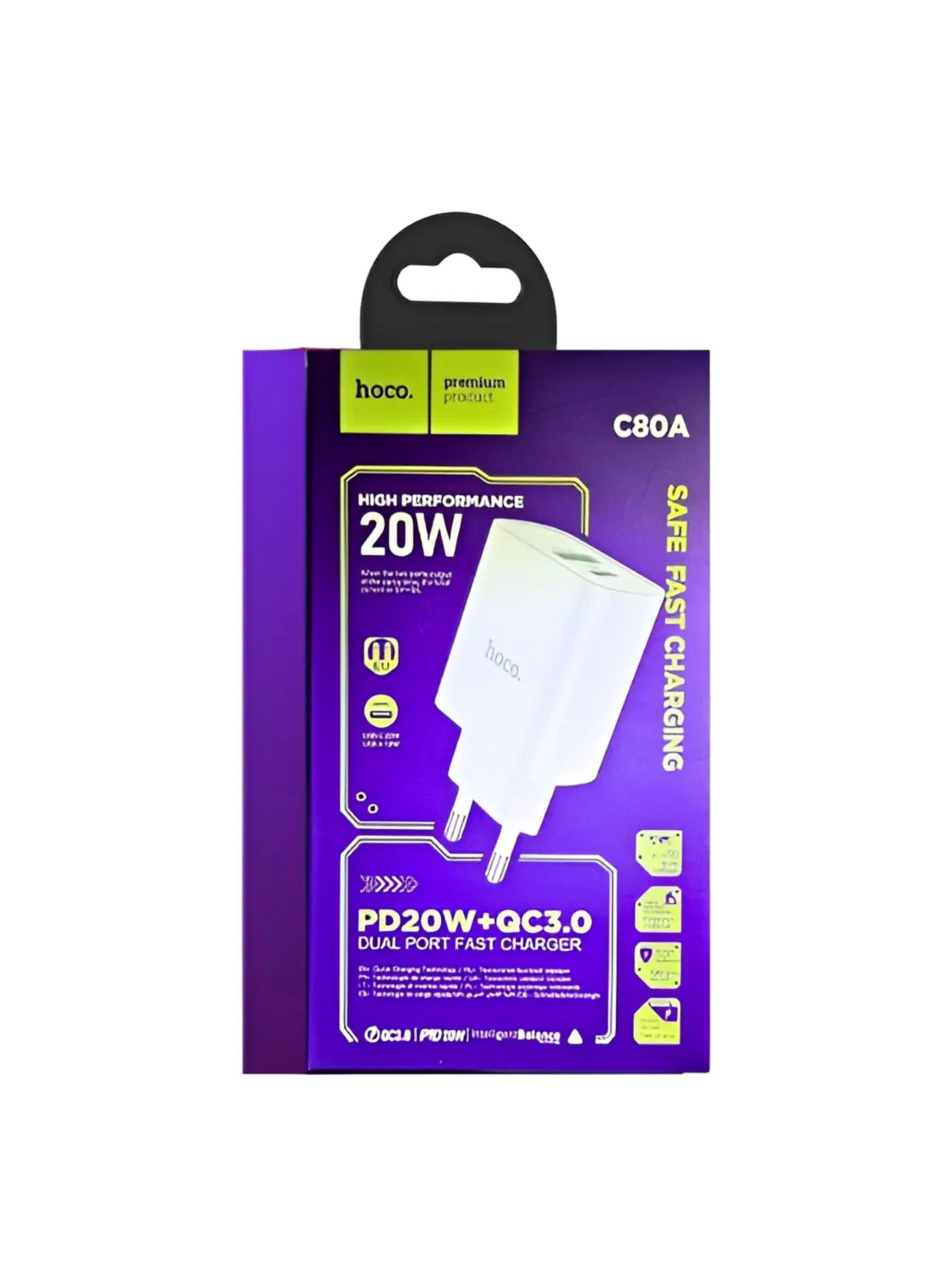 Adaptador de Carga Rápida USB QC 3.0 y PD Blanco-4
