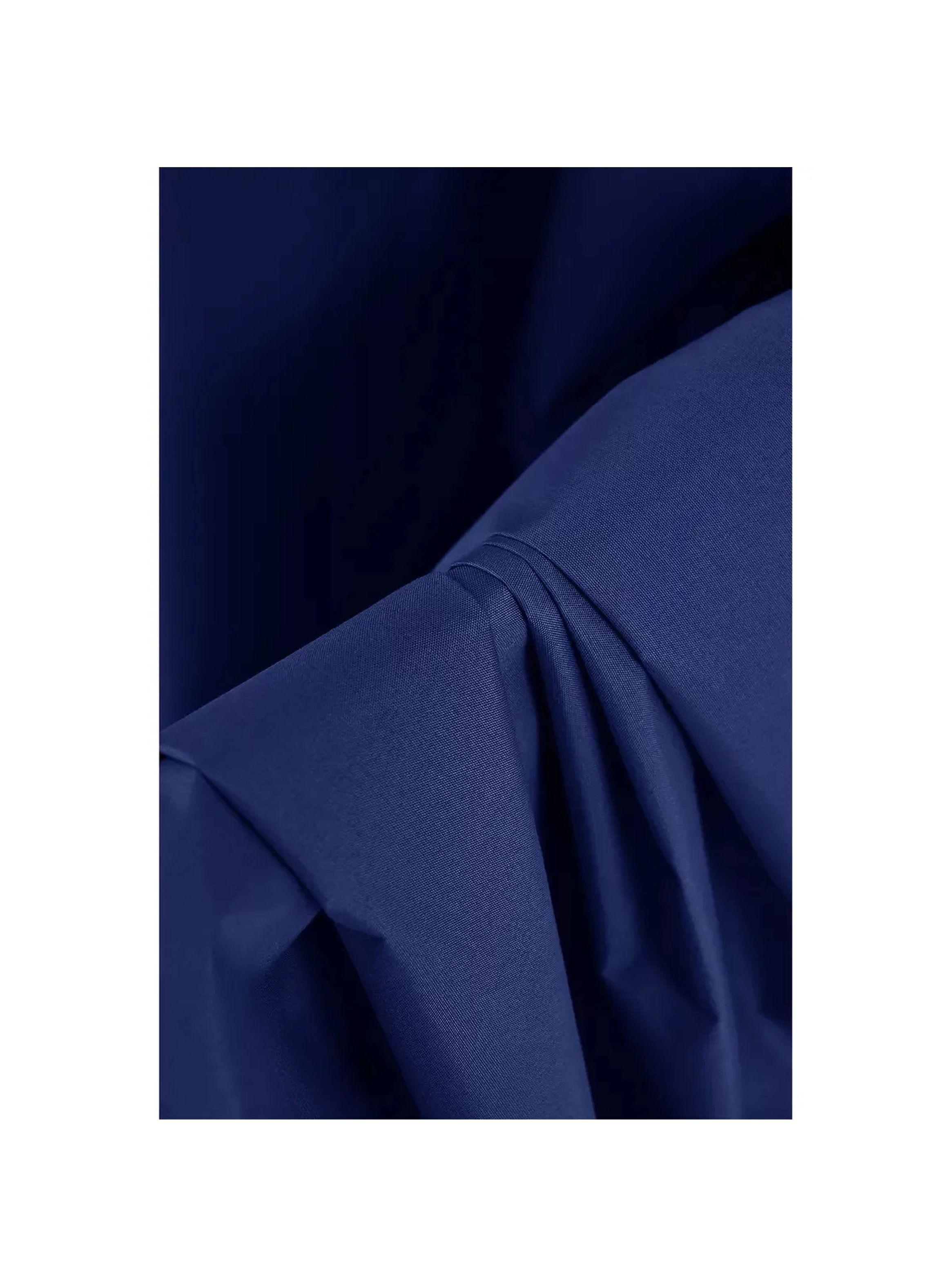 Cortinas Opacas con Aros Tela Azul Oscuro-5