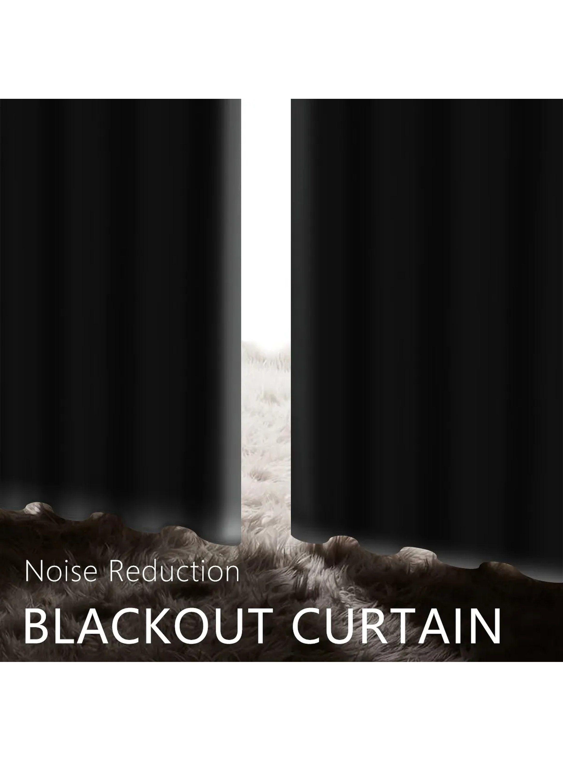 Cortinas Opacas con Aros Tela Azul Oscuro-9