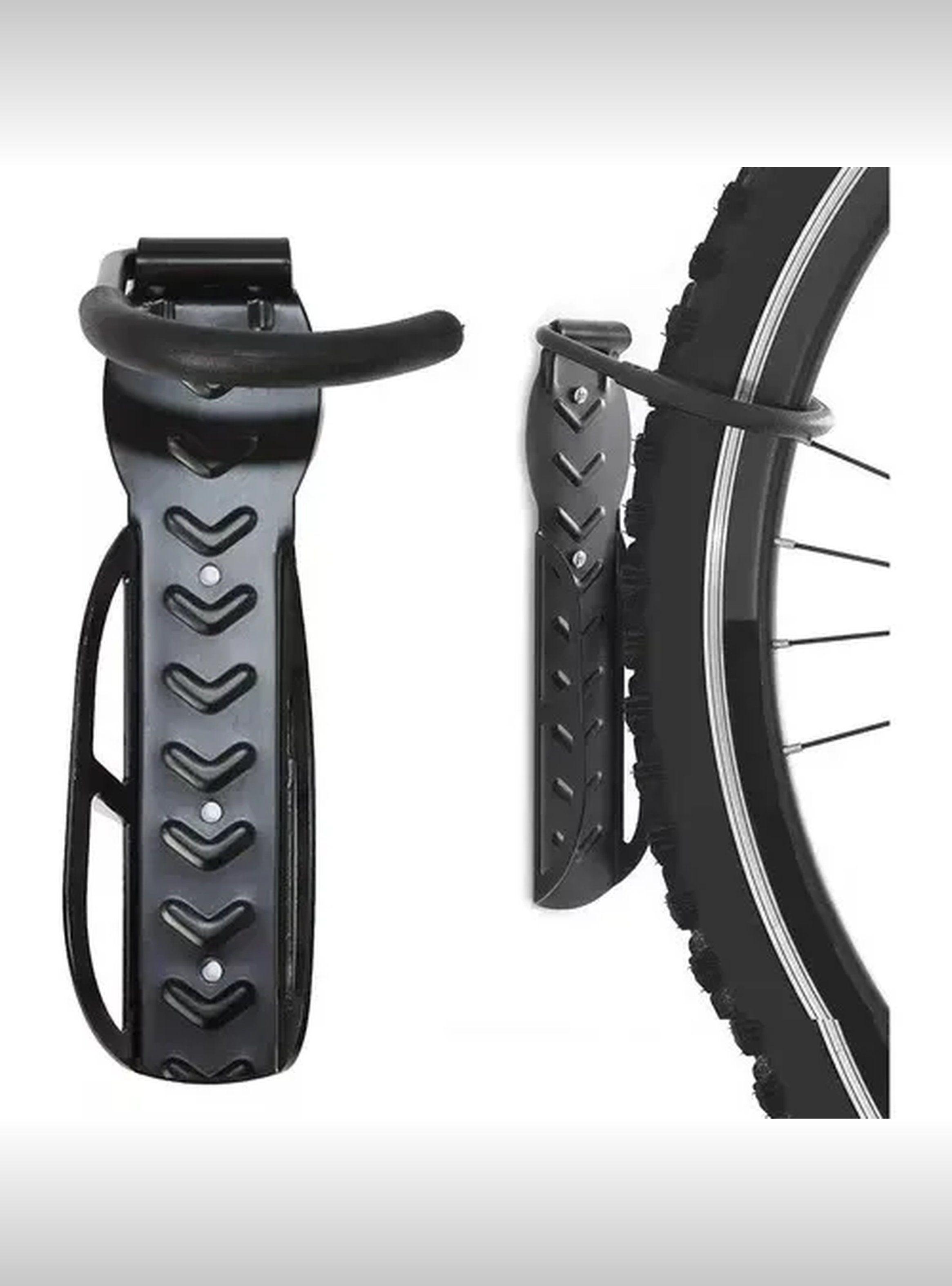 Soporte de Pared para Bicicletas Vertical Metálico Negro-3