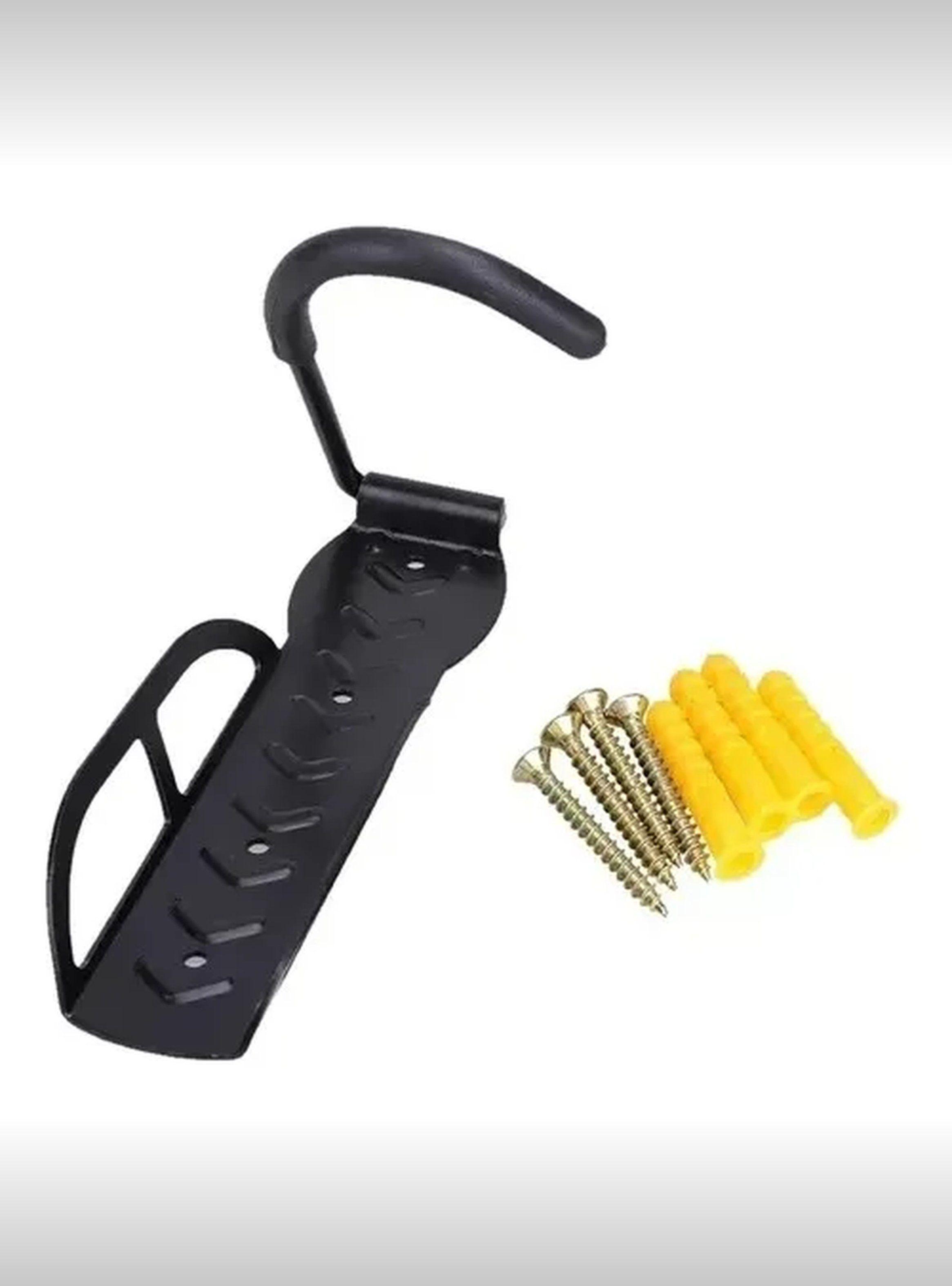 Soporte de Pared para Bicicletas Vertical Metálico Negro-5