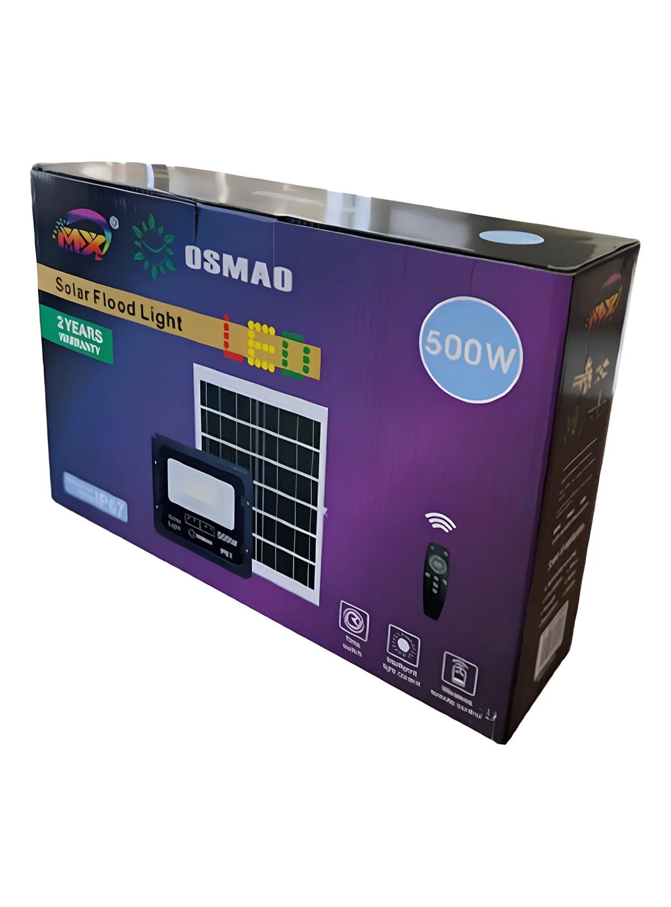 Luz de Inundación Solar 500W Control Remoto IP67 Panel Integrado-1