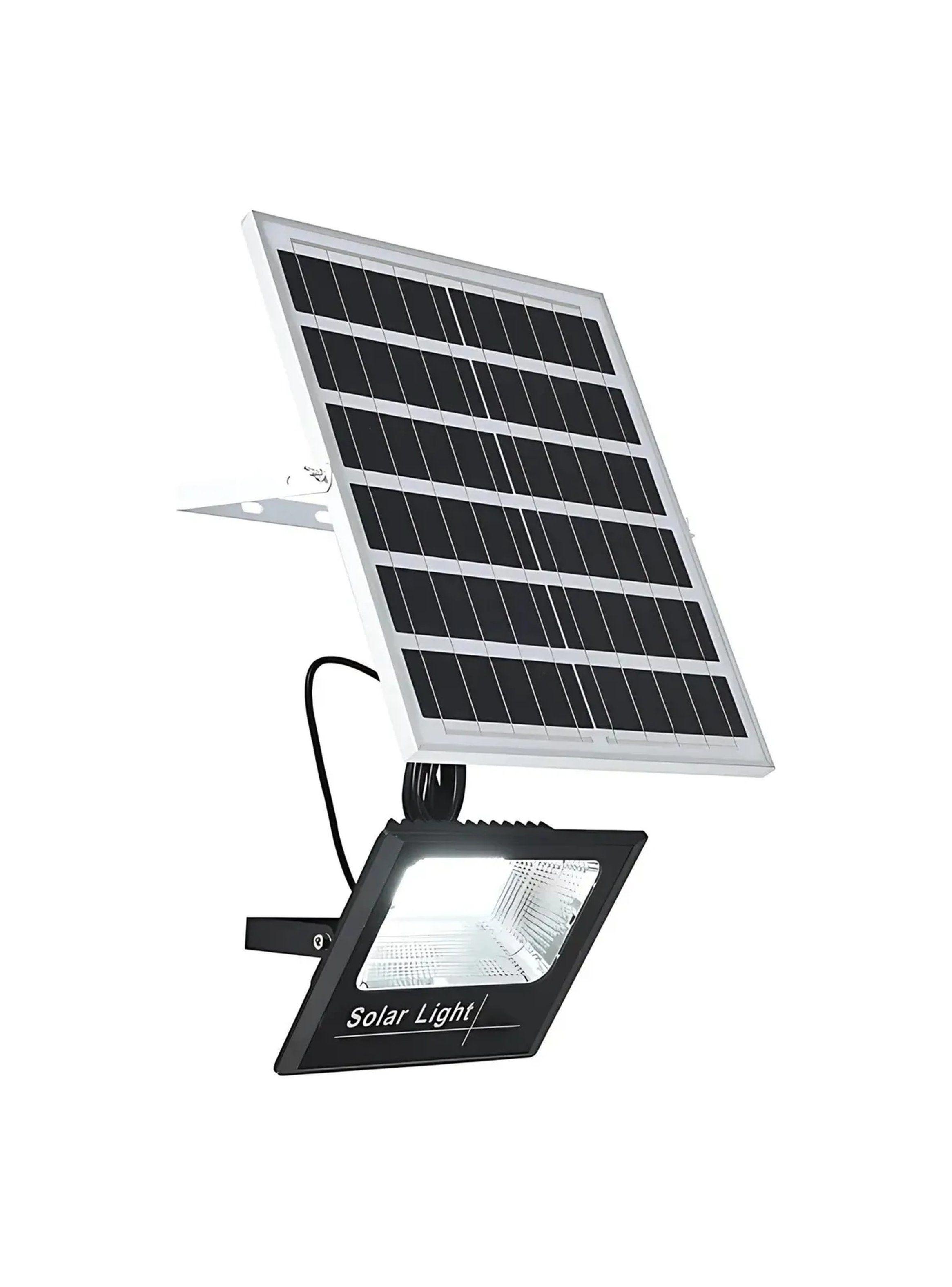Luz de Inundación Solar 500W Control Remoto IP67 Panel Integrado-2