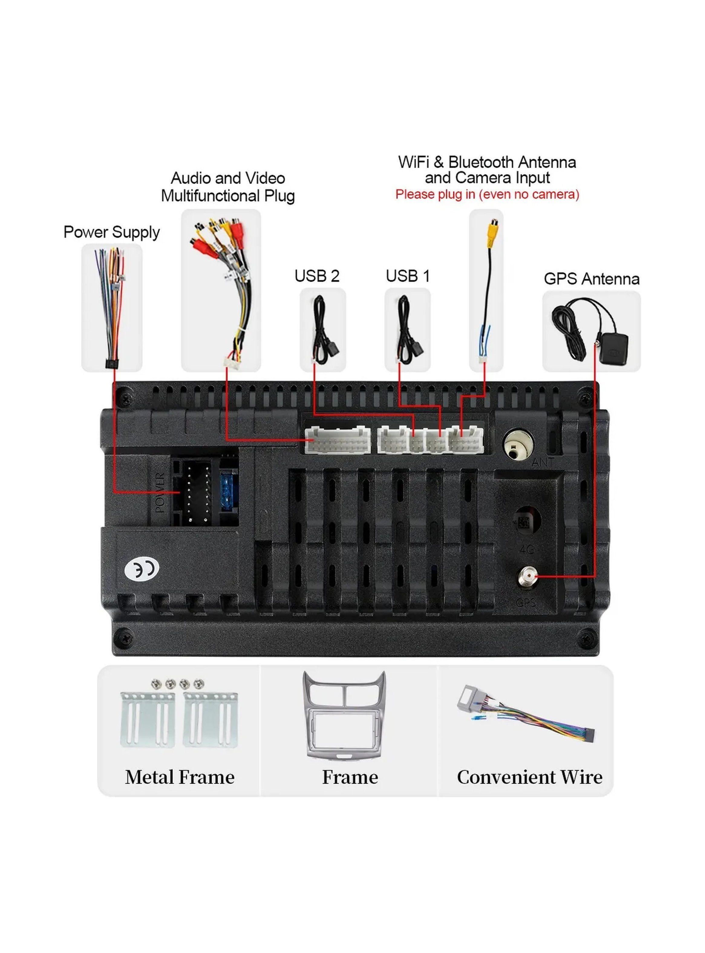 Radio Multimedia para Auto Pantalla Táctil 9 Pulgadas Bluetooth GPS WiFi-9