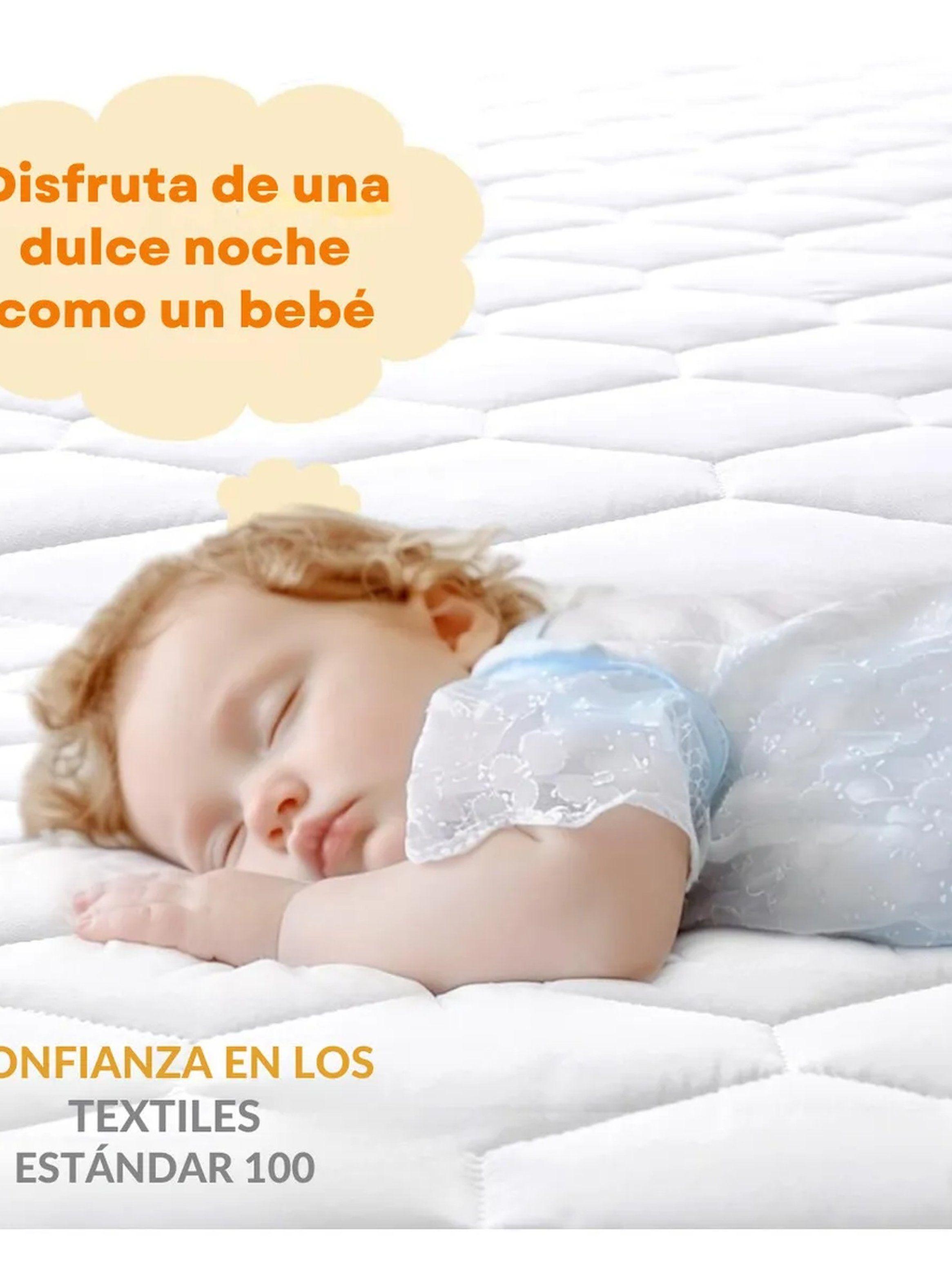 Protector de Colchón Impermeable Microfibra Blanco Rectangular-3