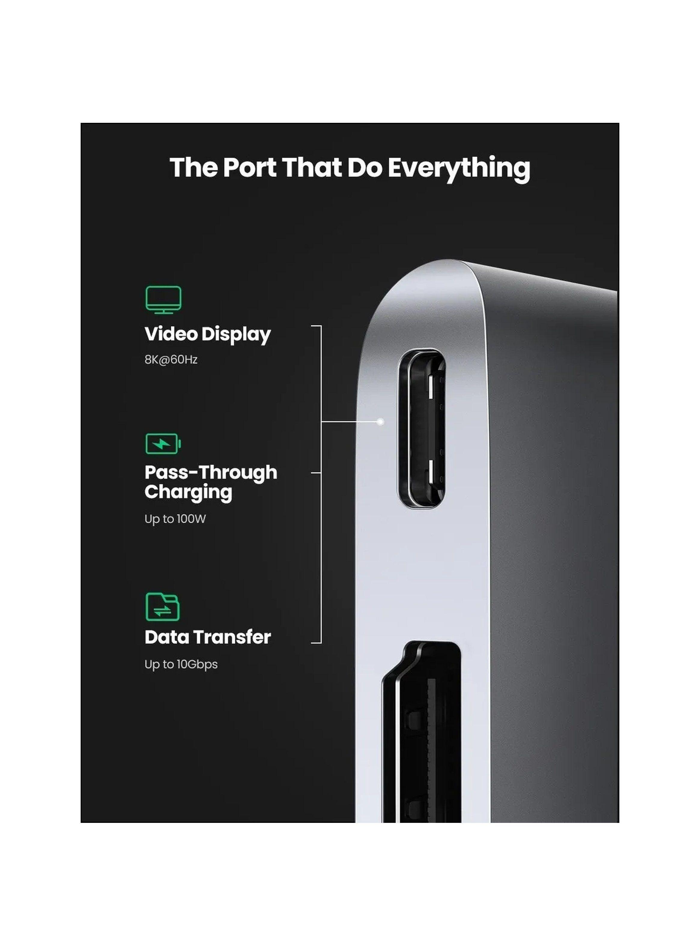 Hub USB-C 6-en-1 HDMI Thunderbolt 3 SD MicroSD USB 3.0-7