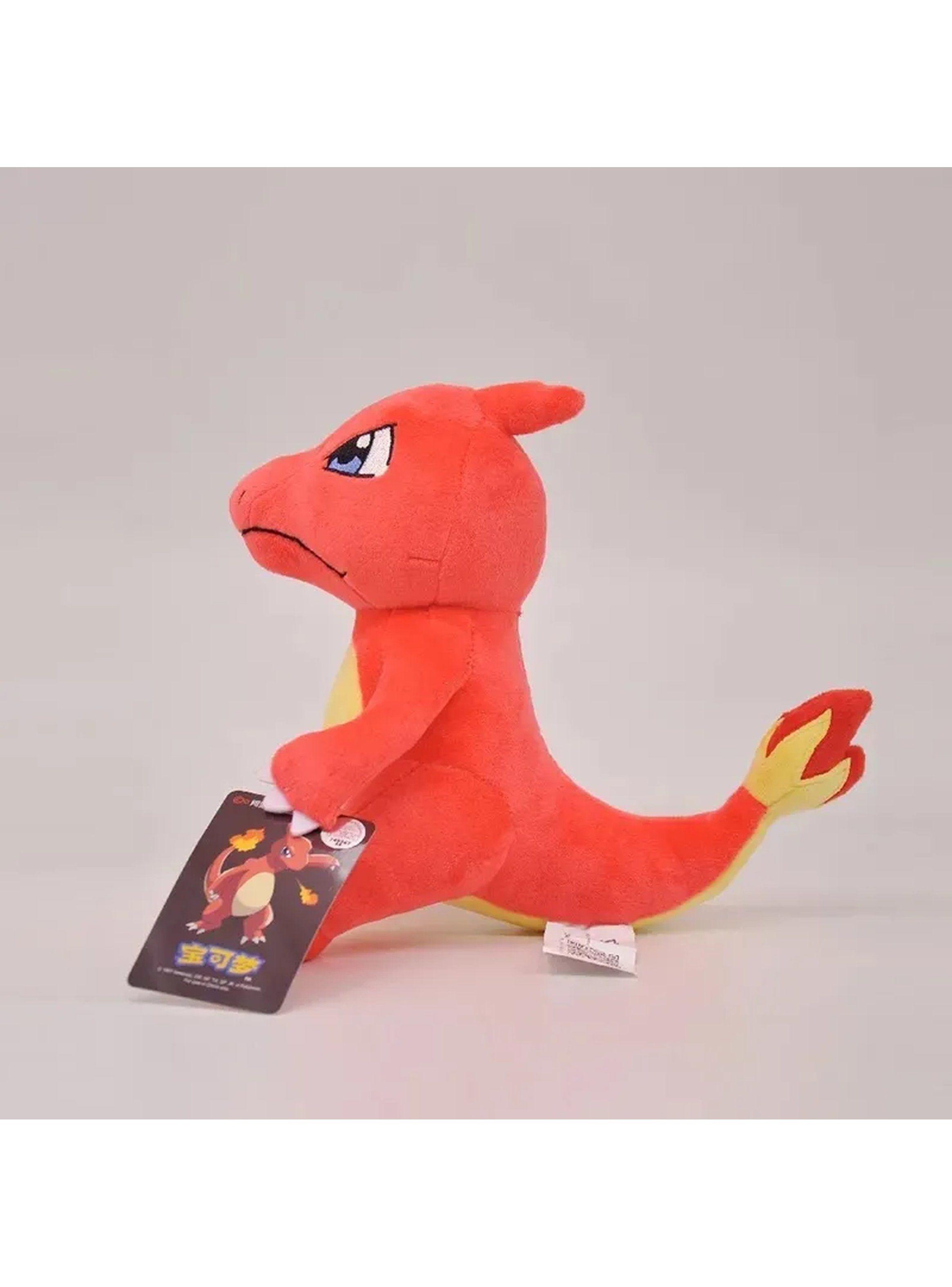 Peluche de Dinosaurio Rojo 30 cm Suave-2