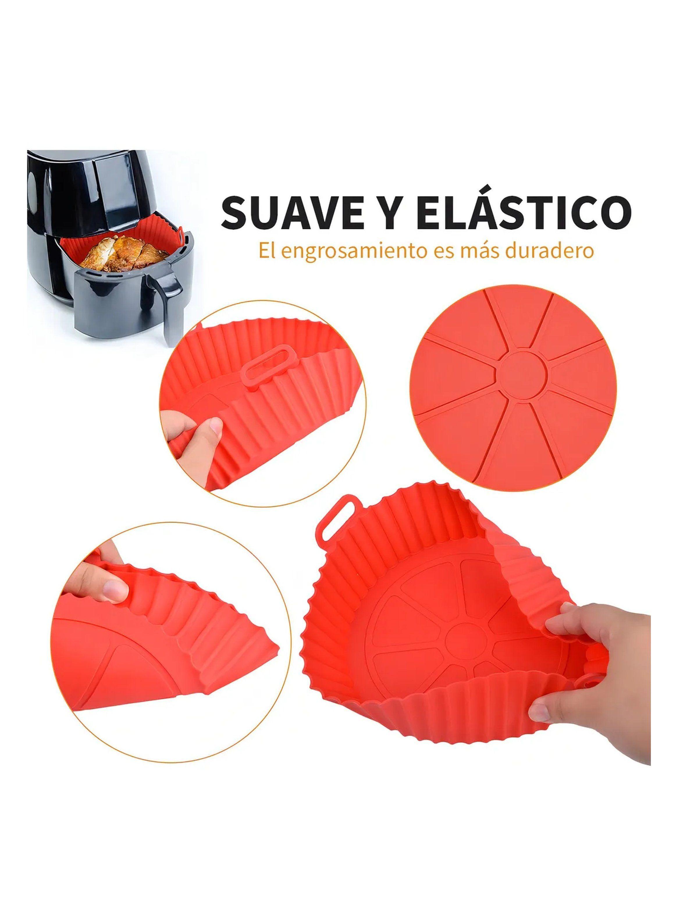 Molde de Silicona para Freidora de Aire 3.8QT Antiadherente Rojo-2