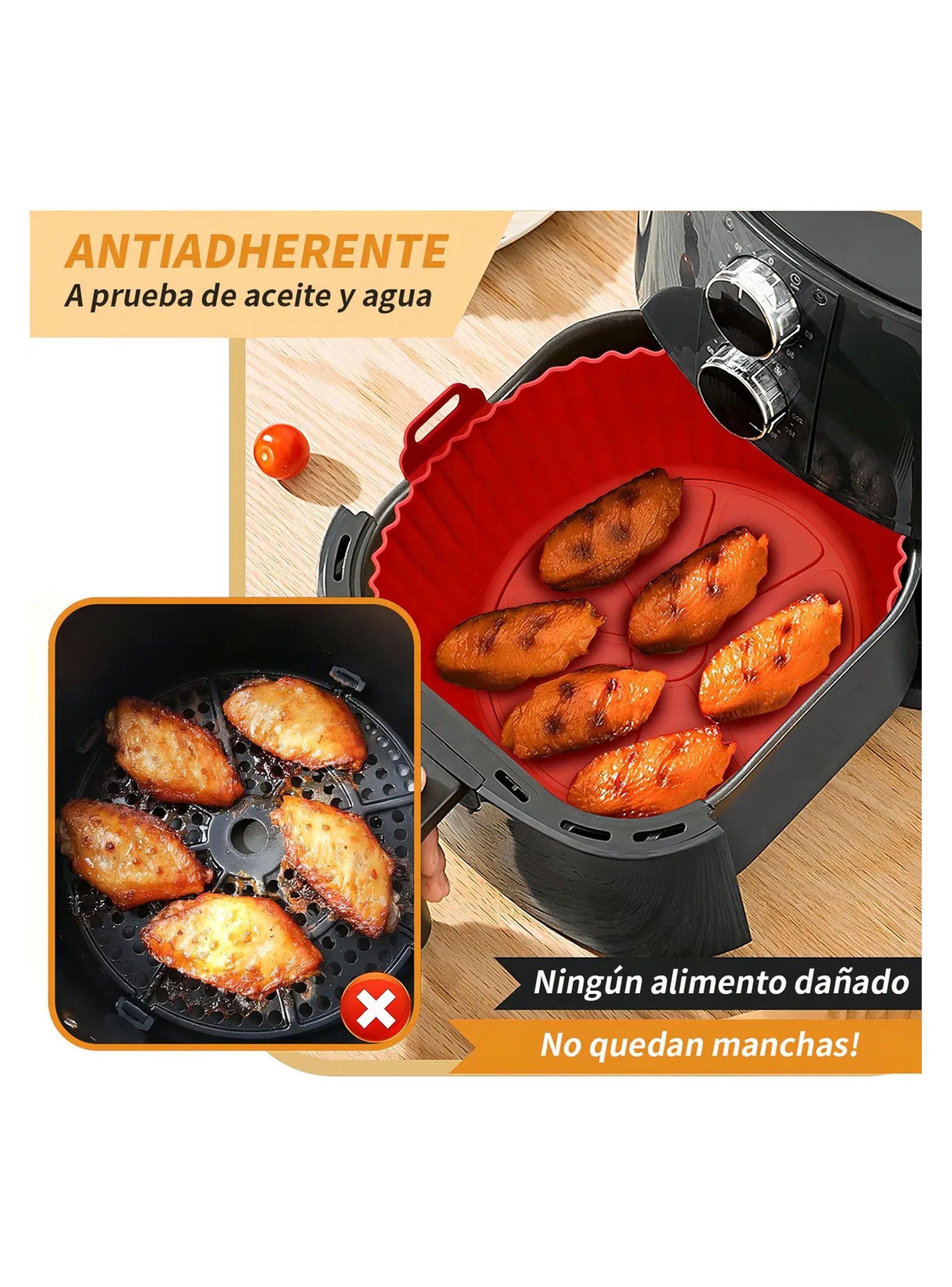 Molde de Silicona para Freidora de Aire 3.8QT Antiadherente Rojo-6