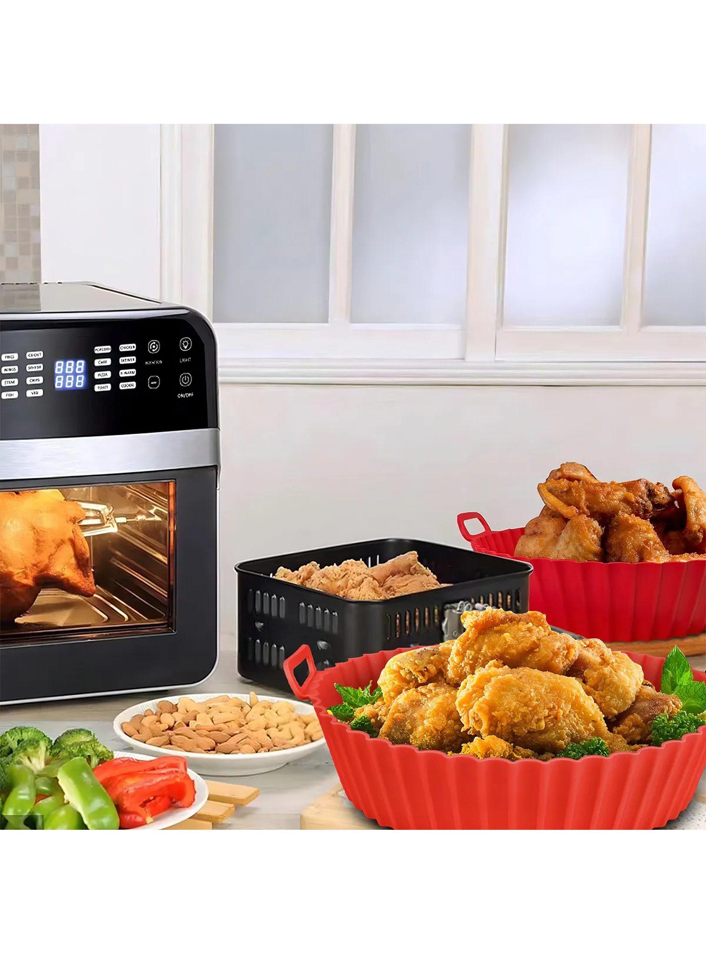Molde de Silicona para Freidora de Aire 3.8QT Antiadherente Rojo-8