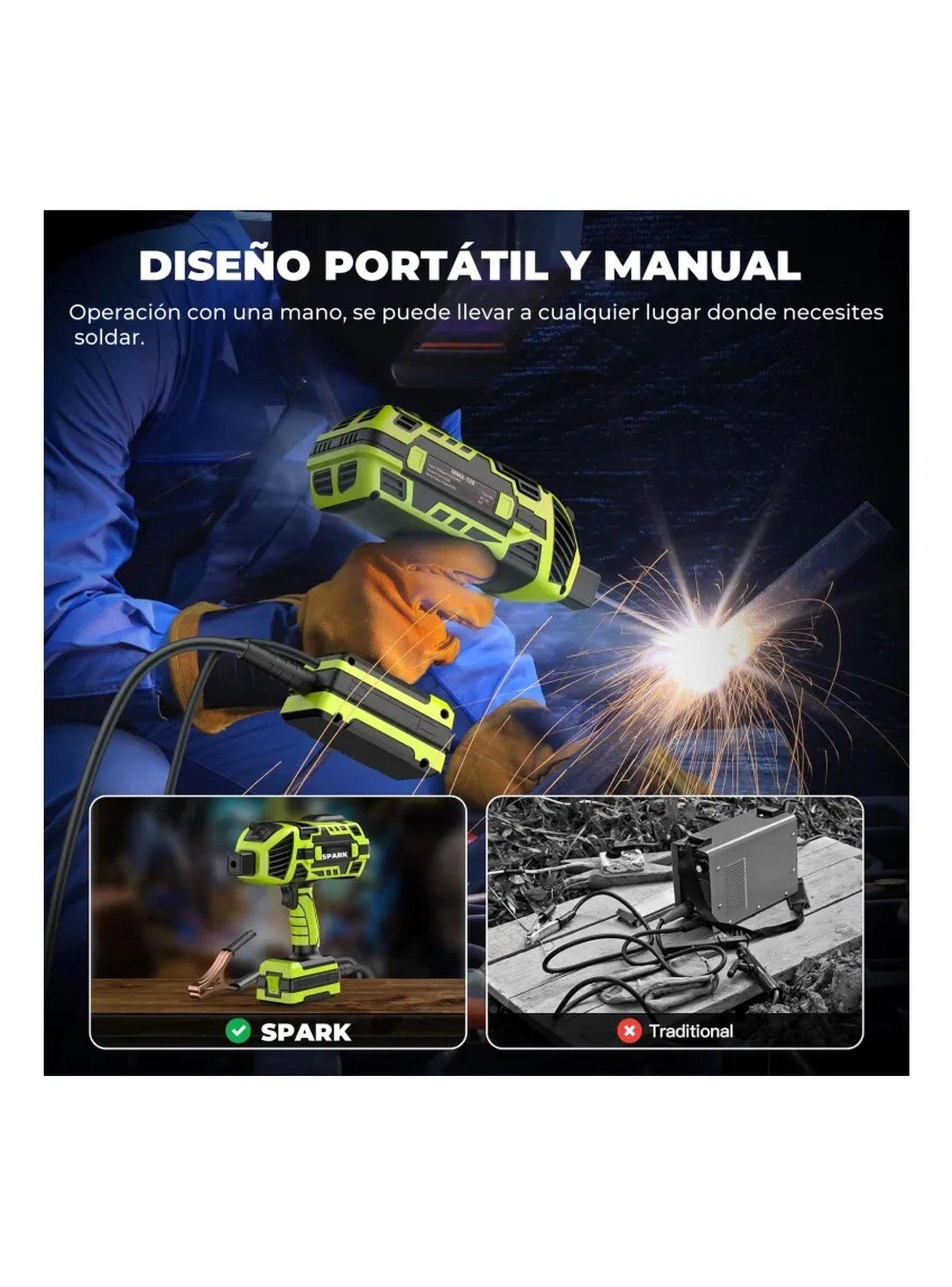 Soldador de Arco Portátil IGBT 20-120A Cobre Ajustable-3